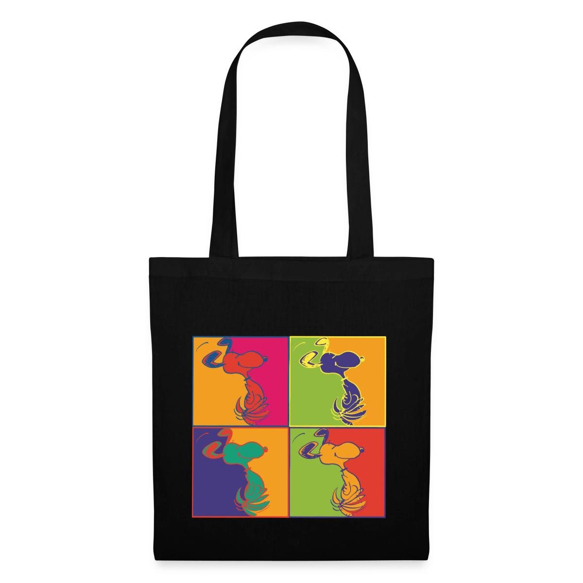 Henkeltasche Peanuts Snoopy Pop Art Design Stoffbeutel