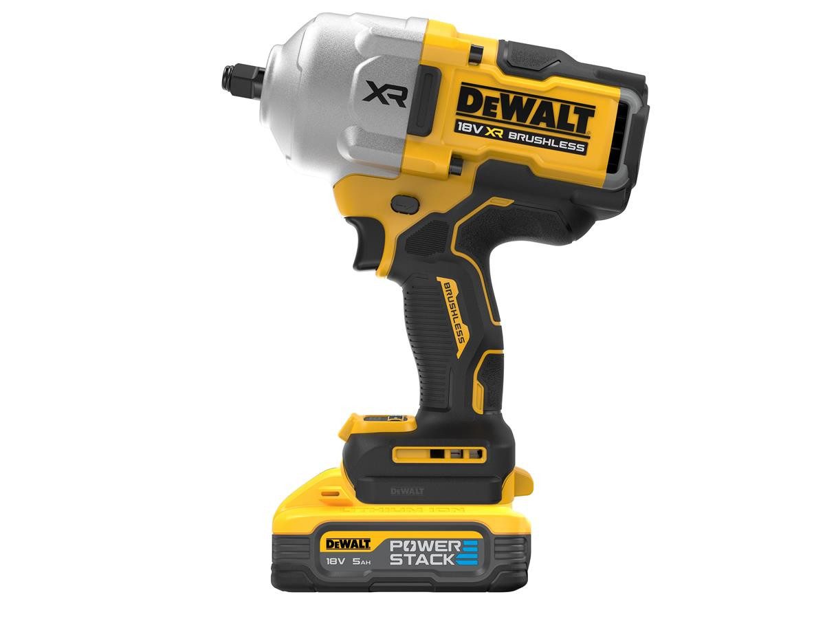 DeWalt Akku-Schlagschrauber 18 Volt / 5 Ah, 1200 U/min, 1626 Nm, mit max. Lösemoment bis zu 2.372 Nm und 2x 5 Ah Akku in TSTAK-Koffer