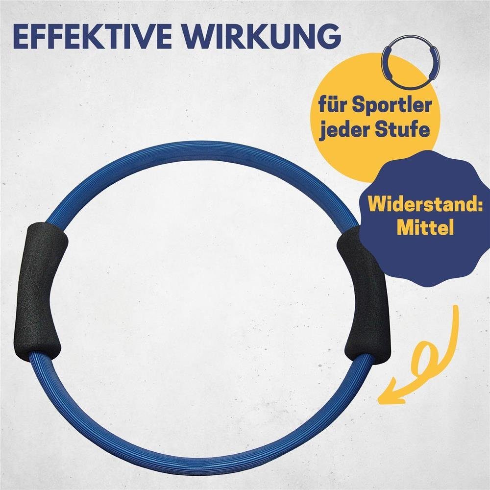Best Sporting Pilates-Ring Power Toning-Ring, 37 cm, Blau, Fitnessring mit Schaumstoffgriffen