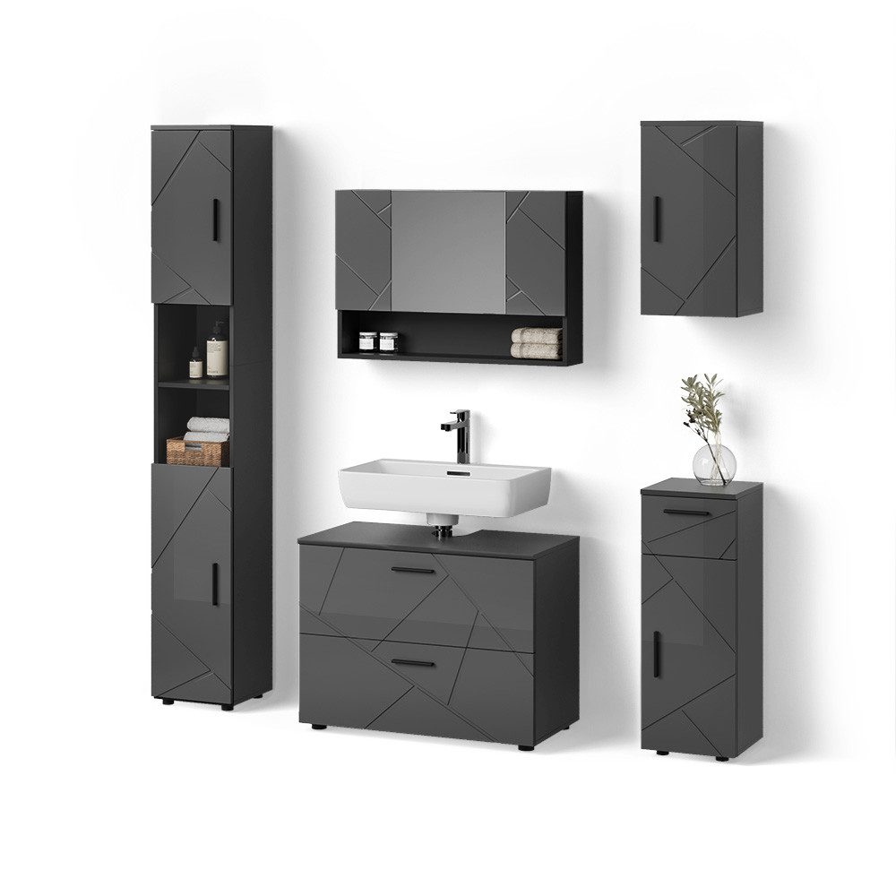 Anthrazit Hochglanz | Korpus: Anthrazit