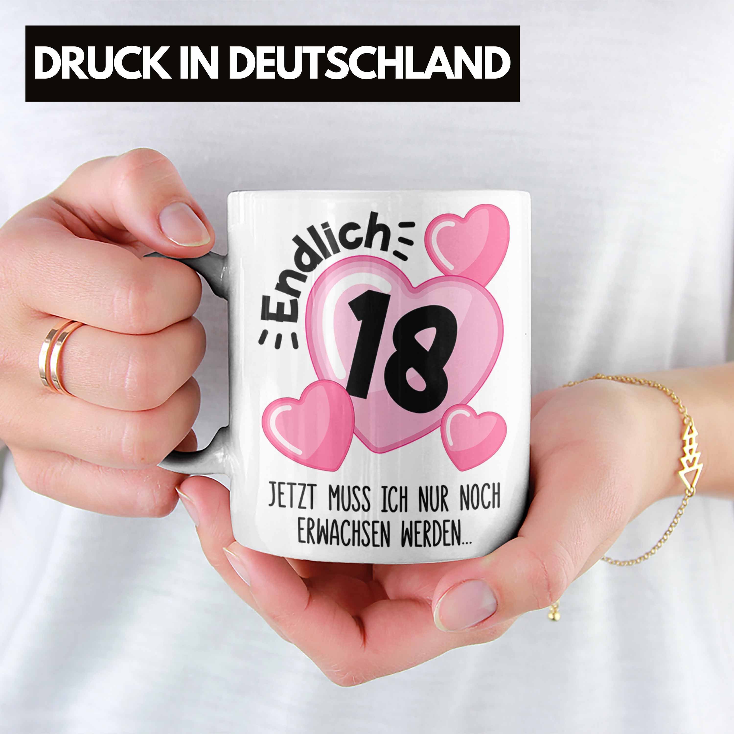 Trendation Tasse Trendation - 18. Geburtstag Tasse Geschenk Mädchen Geschenkidee Lustig Spruch 18 Geschenke Geschenkideen zum 18 Bday 18er – Bild 2 von 5