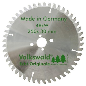 Volkswald Kreissägeblatt Volkswald ® HM-Sägeblatt WNE 250 x 30 mm Z= 48 Kreissägeblatt Hartholz, Echt Originale Volkswald® Made in Germany