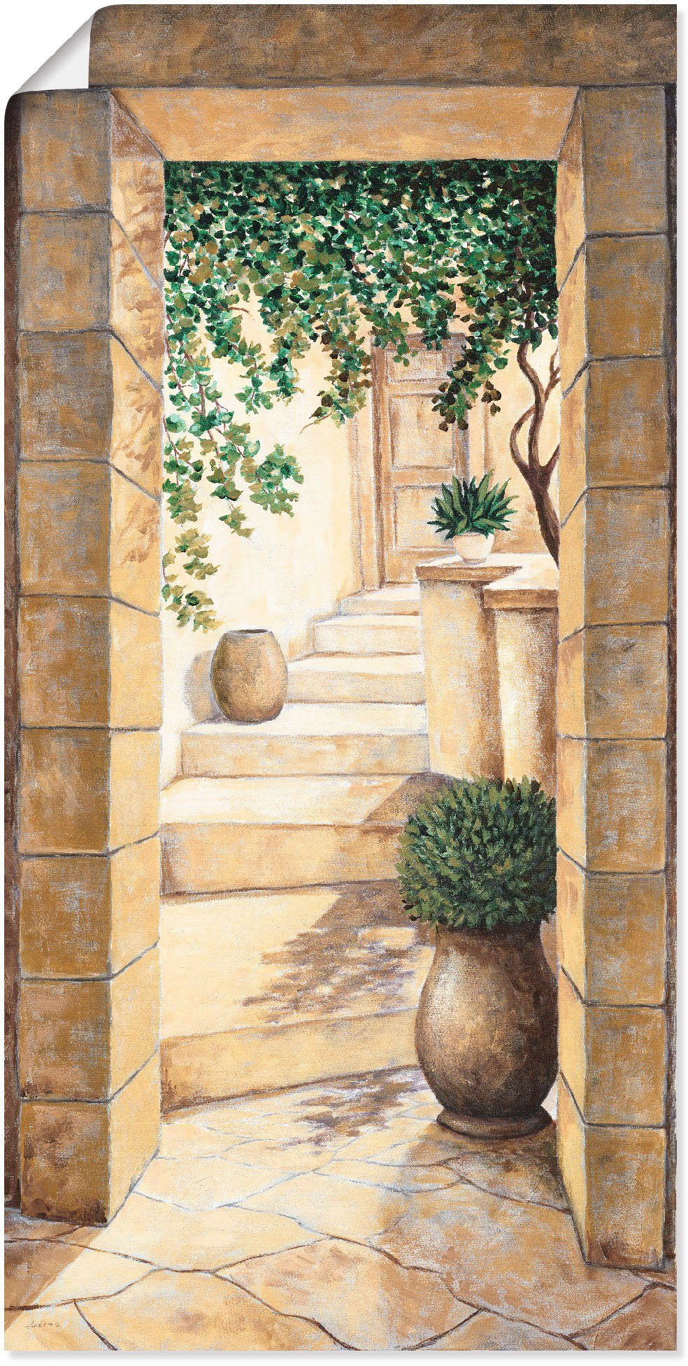 Artland Wandbild Eingang - Fresco, Fenster günstig online kaufen