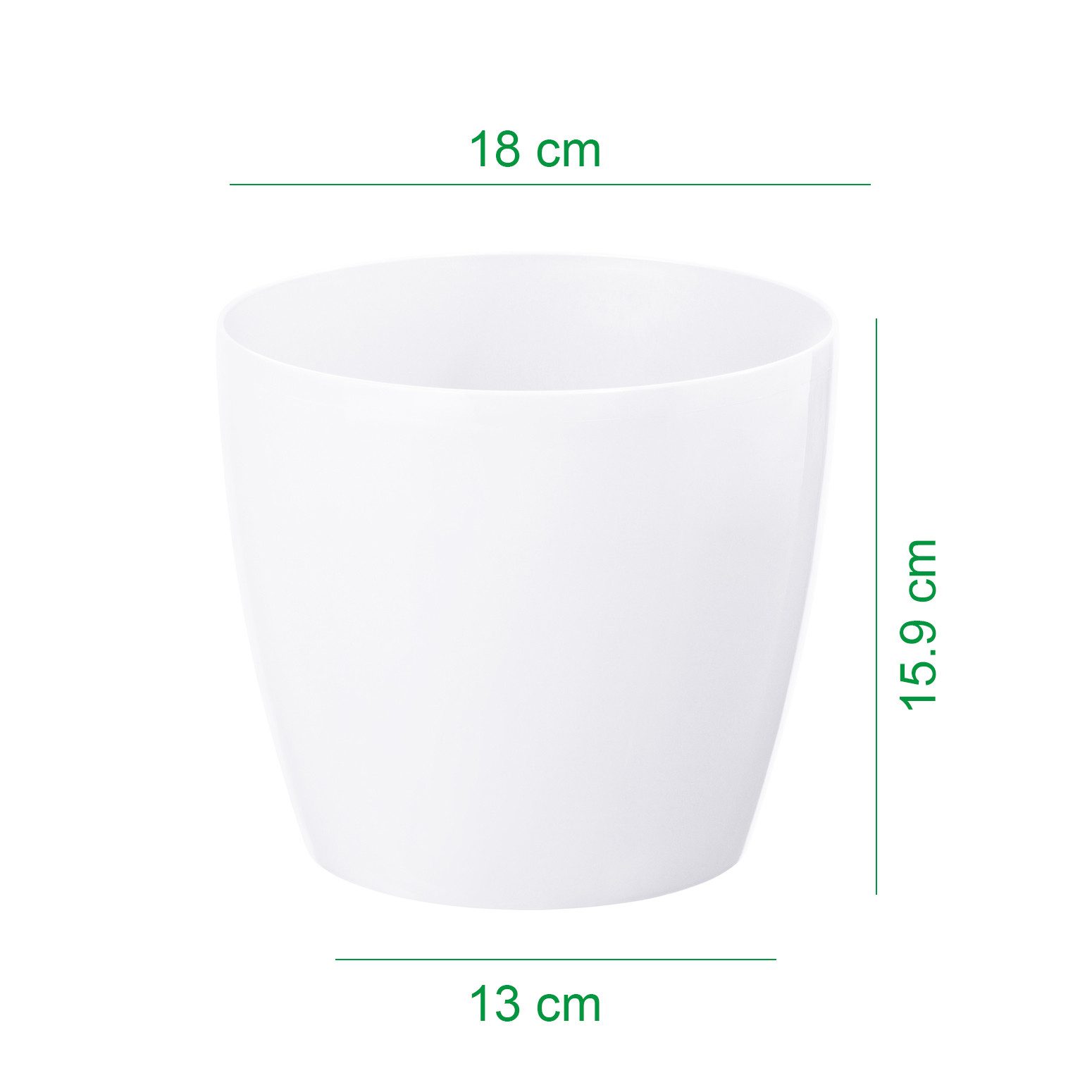 KAGM Blumentopf Übertopf Pflanztopf Hochglanz Pflanzkübel günstig online kaufen