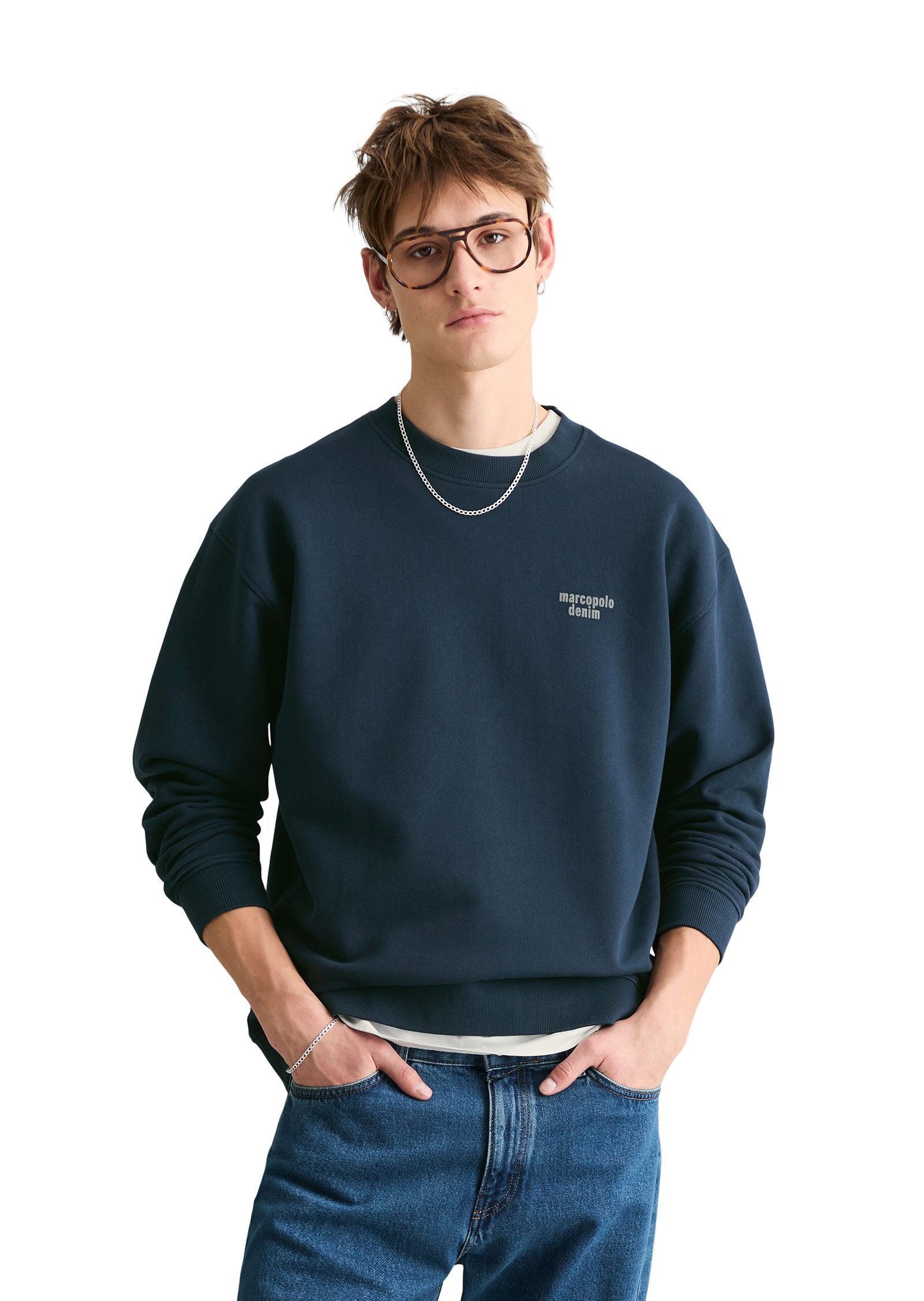 Sweatshirt mit großem Rückenprint