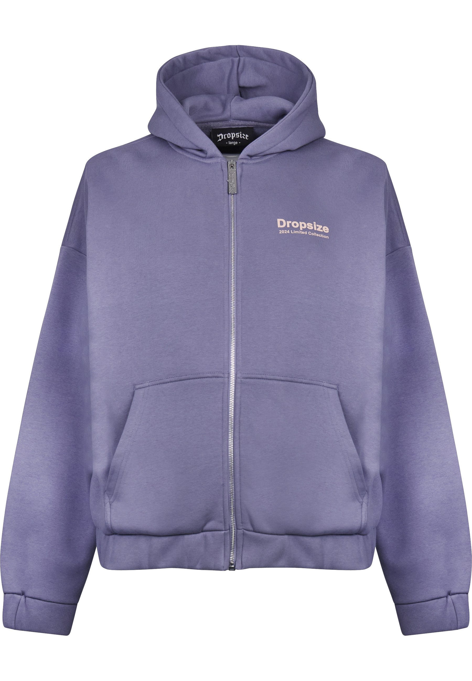Dropsize Sweatjacke Dropsize HEAVY OVERSIZE LIMITED ZIP-HOODIE