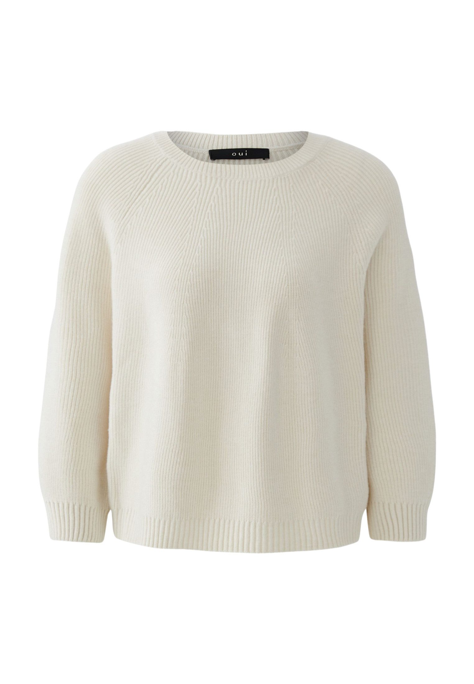 Oui Rundhalspullover