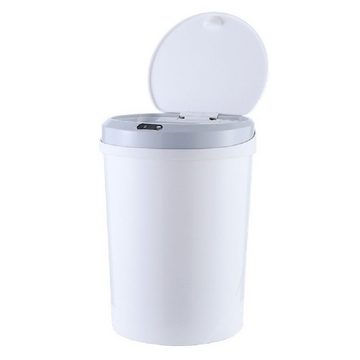 JOKA international Mülleimer Automatischer Mülleimer oval mit intelligentem Sensor 12l - weiß