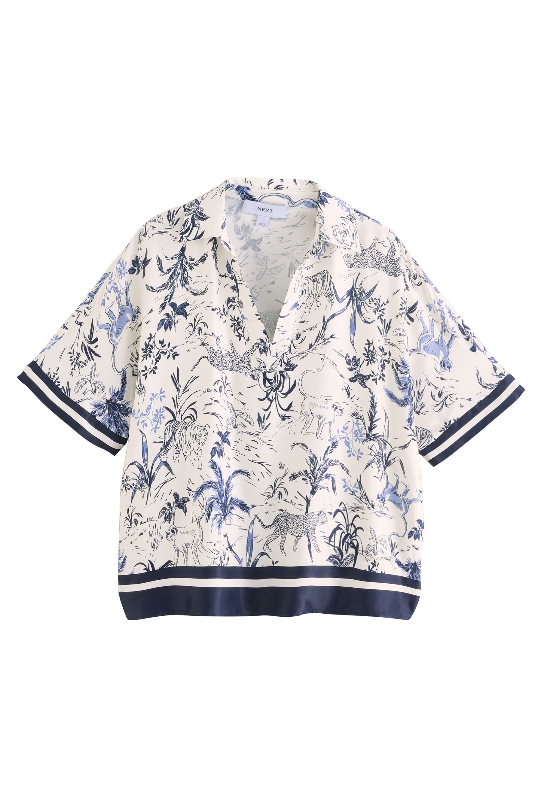 Next Satinbluse Satinbluse mit V-Ausschnitt und günstig online kaufen