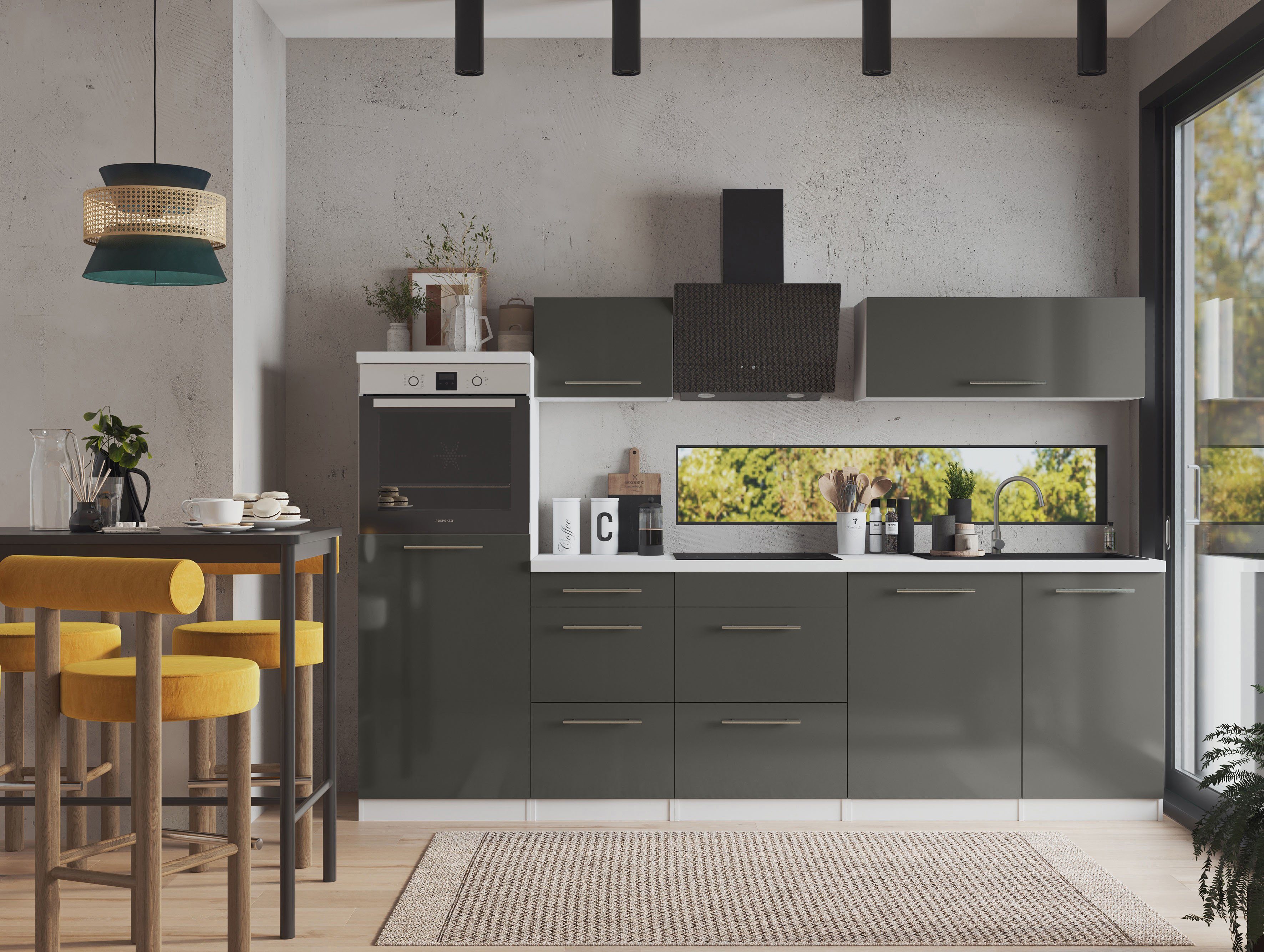 RESPEKTA Küche Amanda, Breite 280 cm, günstig online kaufen