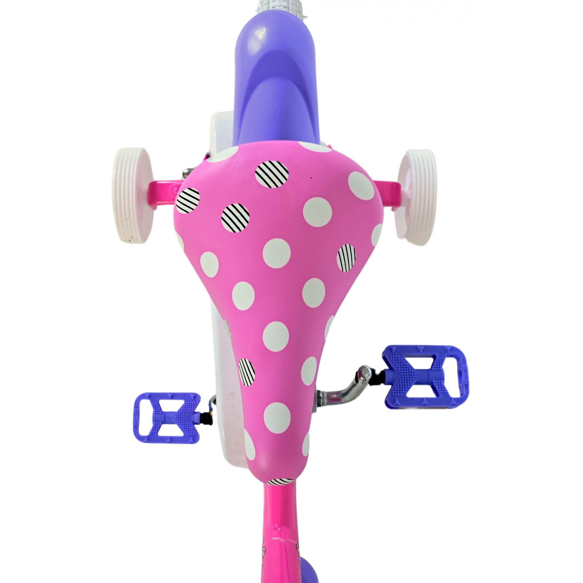 Disney Kinderfahrrad Minnie Cutest Ever!, 1 Gang, ohne Schaltung, Disney Minnie Cutest Ever! Kinderfahrrad 14 Zoll ab 3,5 100-115cm