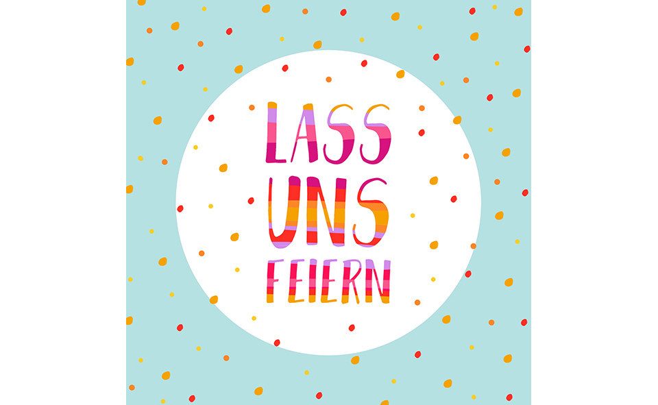 Braun+Company Atelier Papierserviette Braun & Company Servietten Lass uns feiern 33 x 33