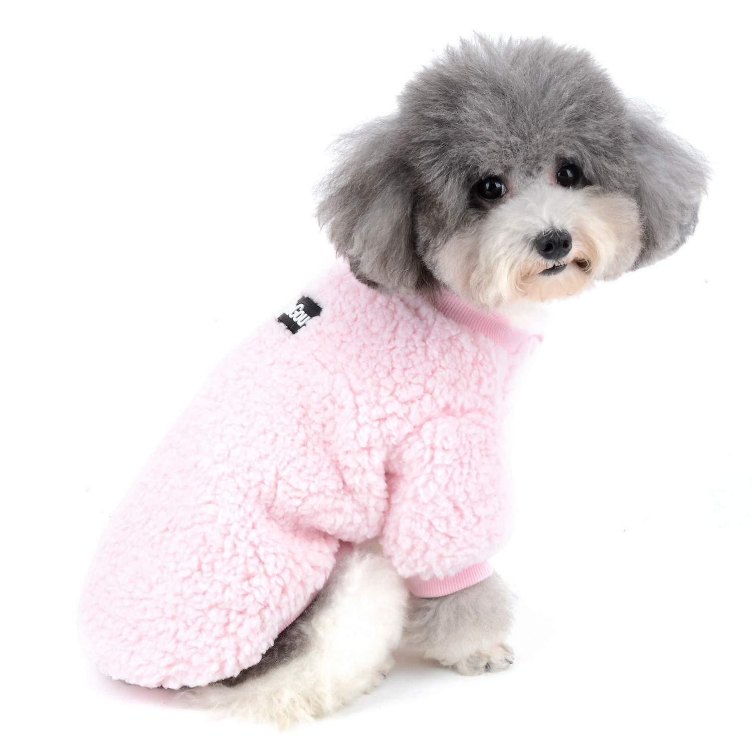 LuxusKollektion Hundemantel Hundemantel Fleece warm Rosa L