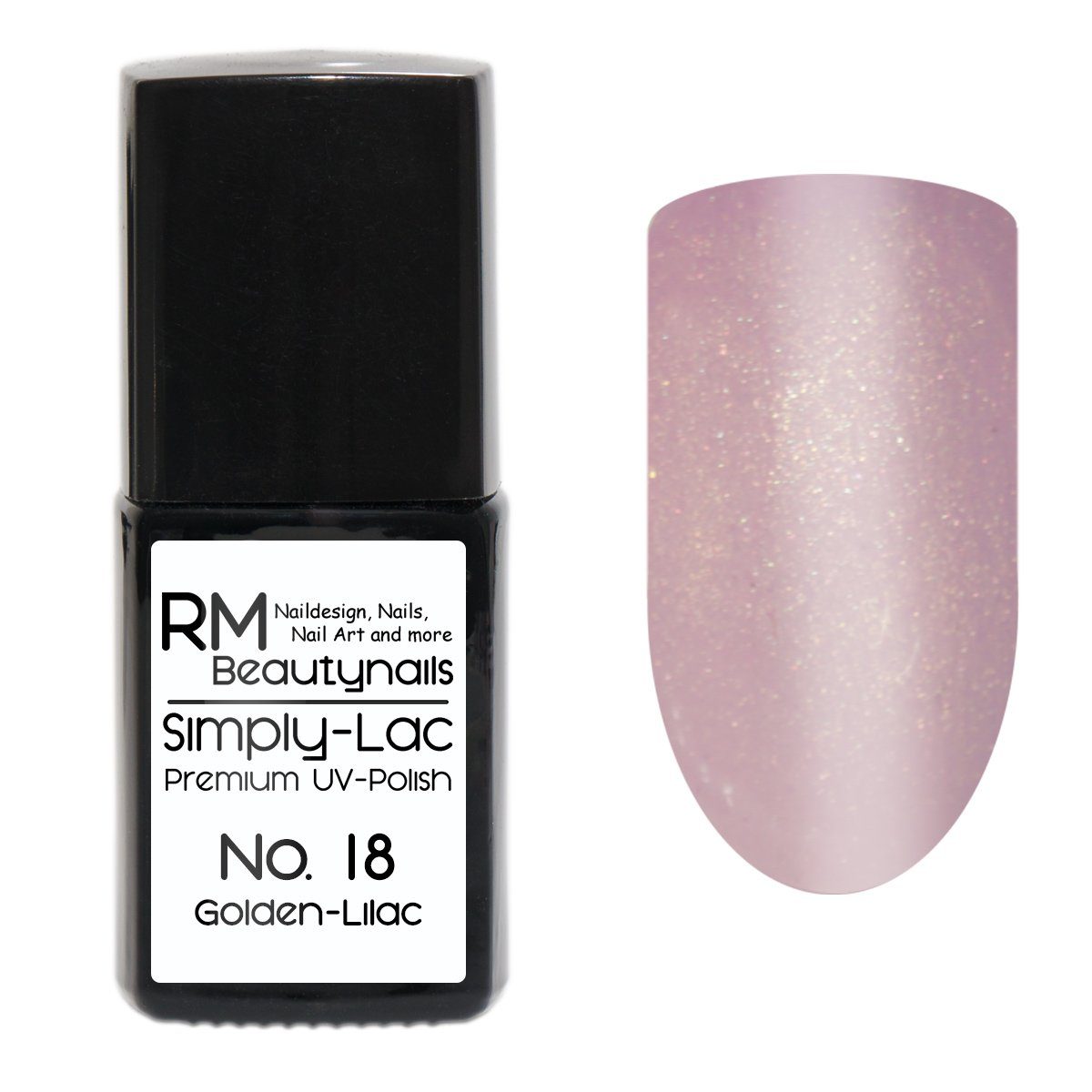 RM Beautynails UV-Nagellack Premium Simply Lac UV-Polish 10ml Golden Lilac UV-Nagellack