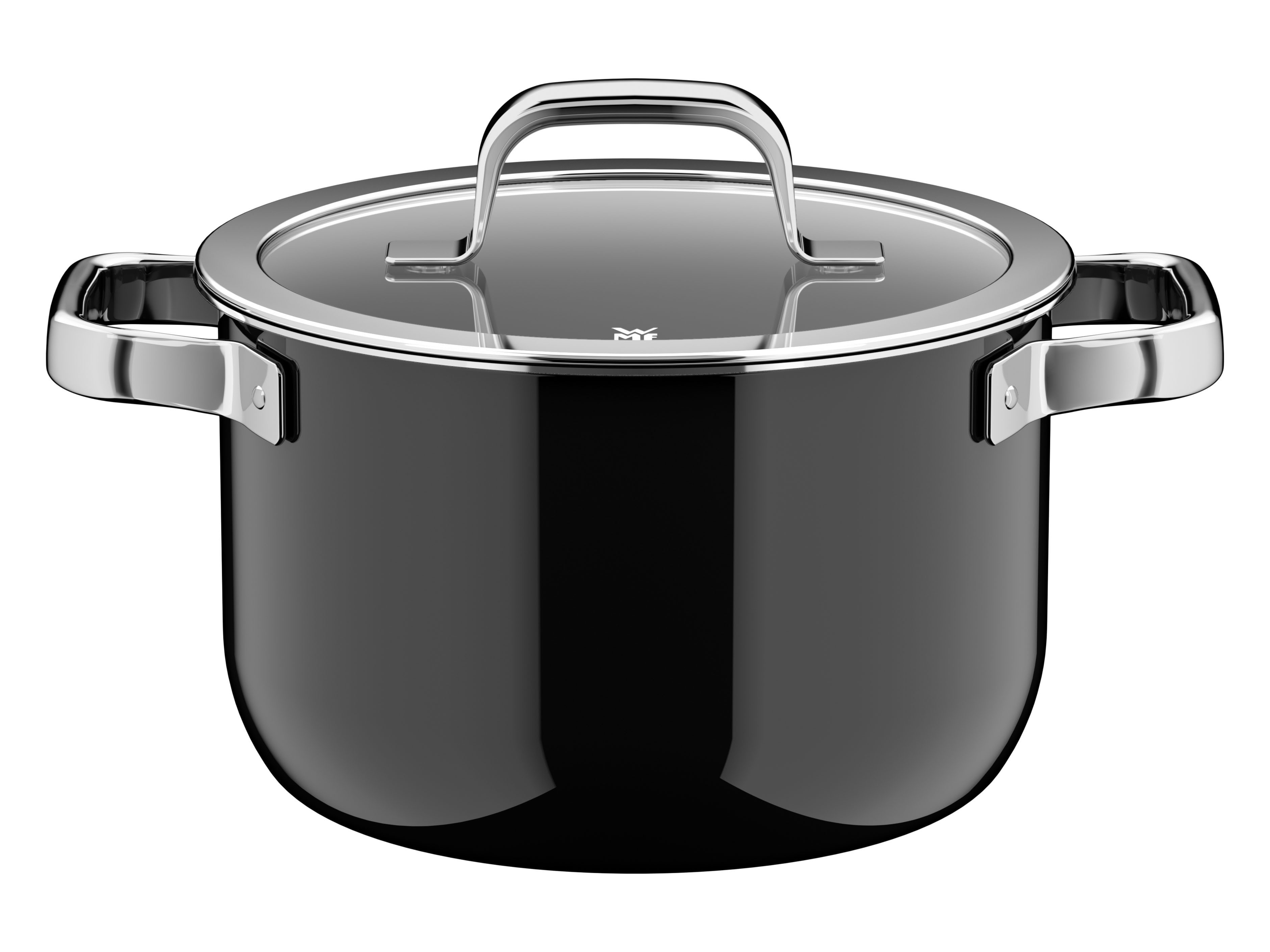 WMF Kochtopf Fusiontec Mineral Pro, Edelstahl, Glas (1-tlg), kratzfeste Oberfläche, wärmereduzierende Hohlgriffe, Made in Germany