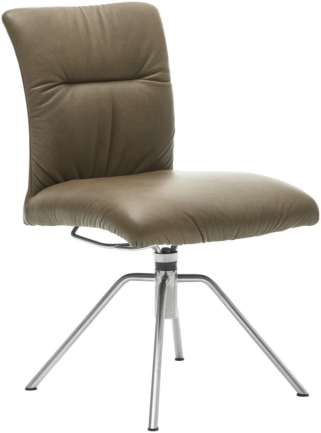 Musterring Polsterstuhl Helmond 6600 (Packung, 1 St), Gestell Edelstahl, drehbar, besonders leger gepolster, ohne Armlehne