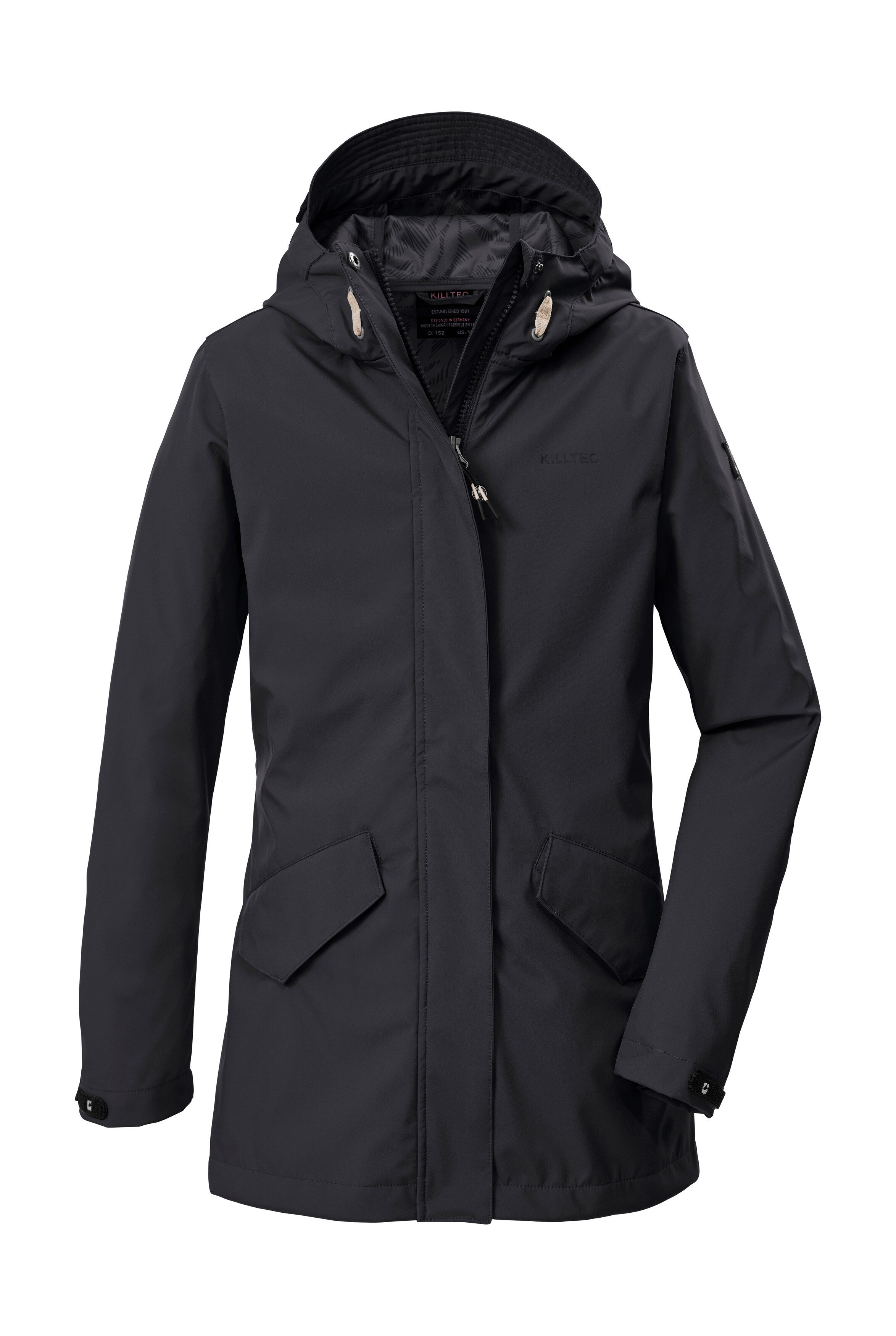 Killtec Softshellparka KOS 120 GRLS SFTSHLL PRK Wasserabweisender, winddichter Parka mit 10.000 mm Wassersäule