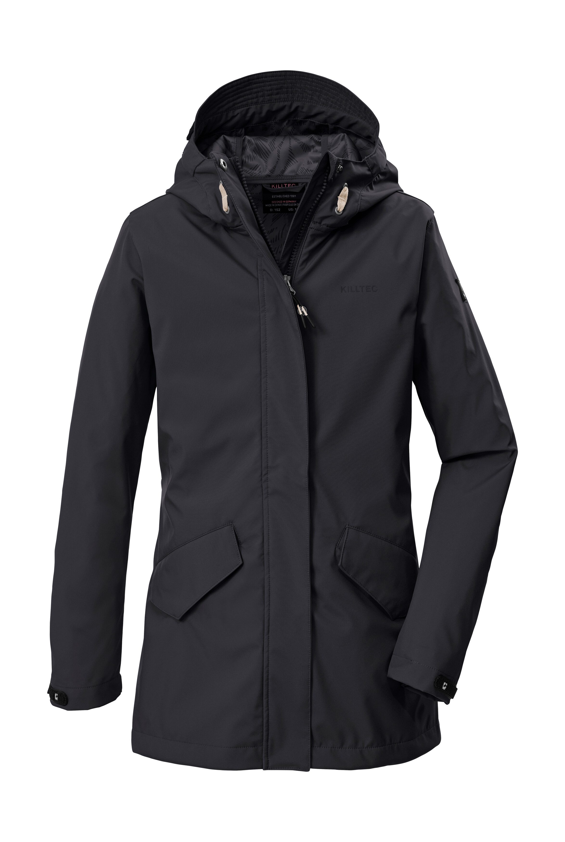 Killtec Softshellparka KOS 120 GRLS SFTSHLL PRK Wasserabweisender, winddichter Parka mit 10.000 mm Wassersäule