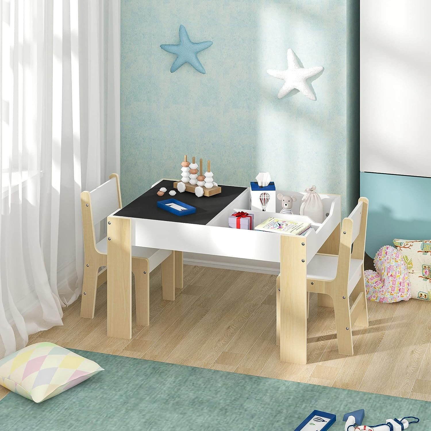 EUGAD Kindersitzgruppe, (Set, 3-tlg., Kindertisch mit günstig online kaufen