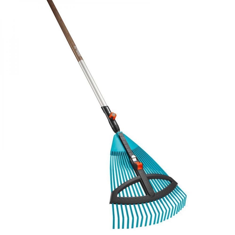 GARDENA Gartenhacke Gardena Combisystem-Kunststoff-Verstellbesen mit Stiel 130 cm