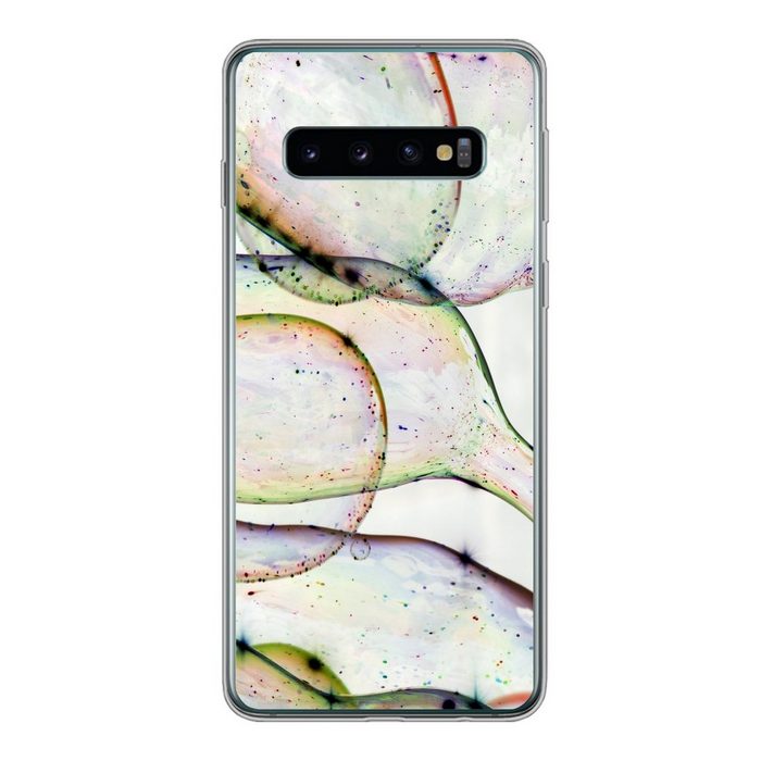 MuchoWow Handyhülle Farbige Blasen Phone Case Handyhülle Samsung Galaxy S10 Silikon Schutzhülle