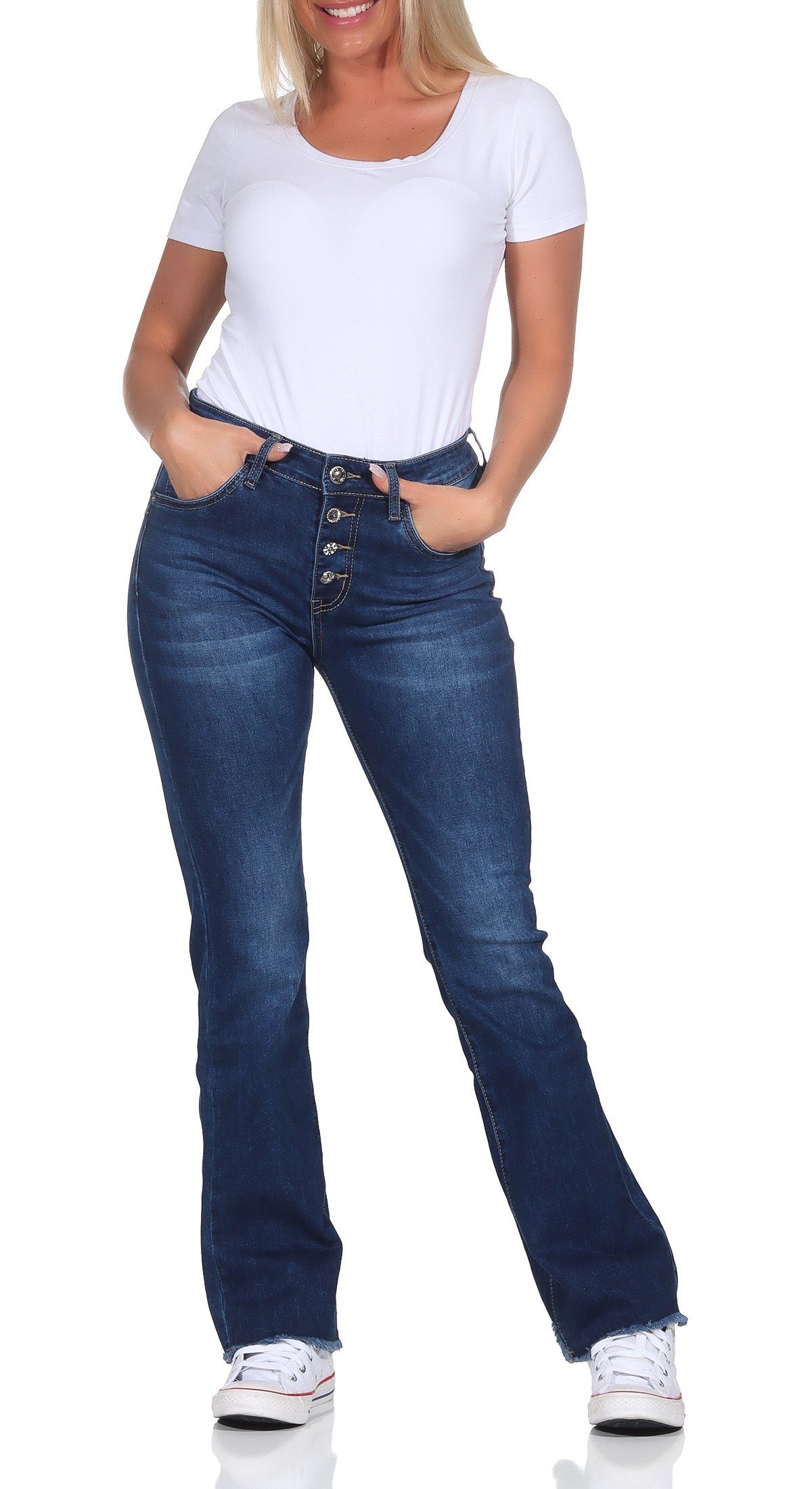 Karostar Schlagjeans Karostar Damenjeans 982 38 Blau 8921 günstig online kaufen