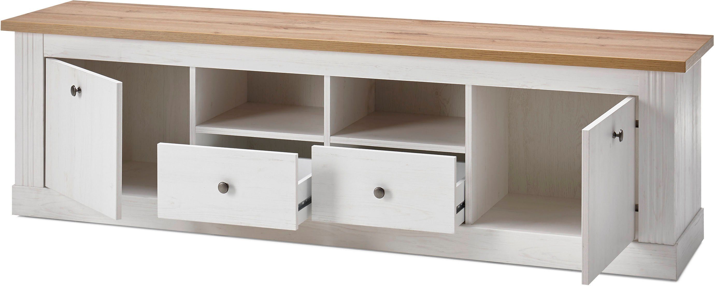 Home affaire Wohnwand "Westminster BESTSELLER" Set, Vitrine, Lowboard, Stan günstig online kaufen