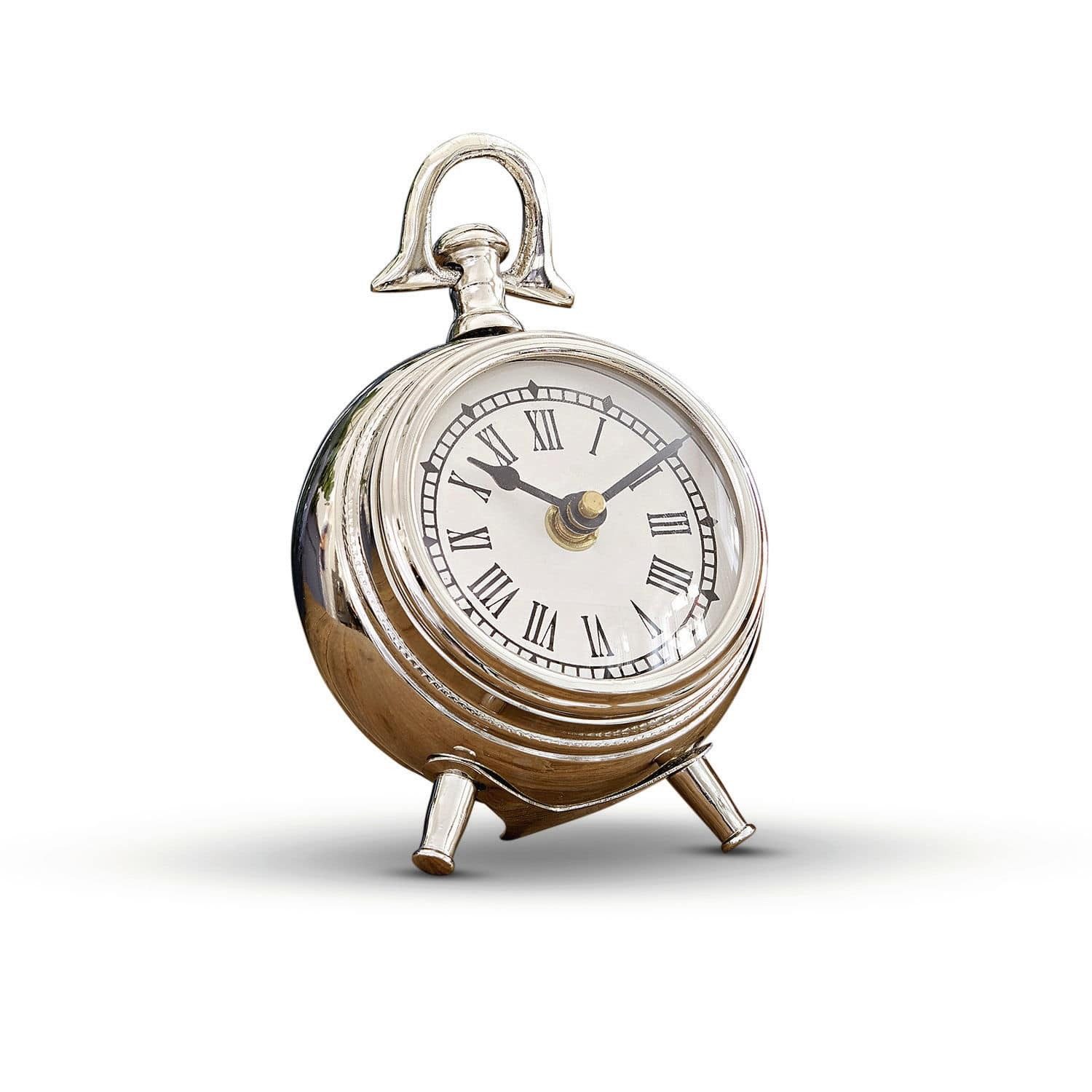 Wanduhr Uhr Coraten silber