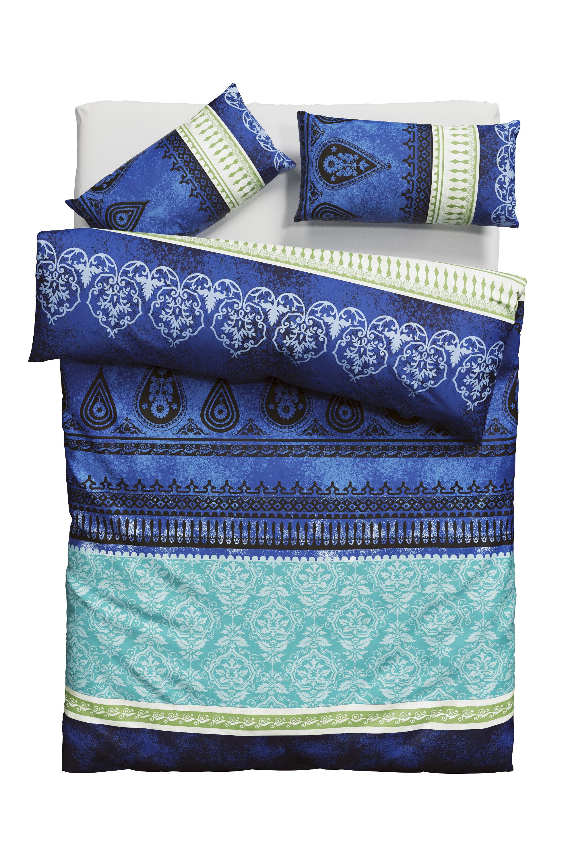 Home affaire Постельное белье Sonnenham, Renforcé, 2 teilig, in Gr. 135x200 oder 155x220 cm, 100% Baumwolle, Paisley