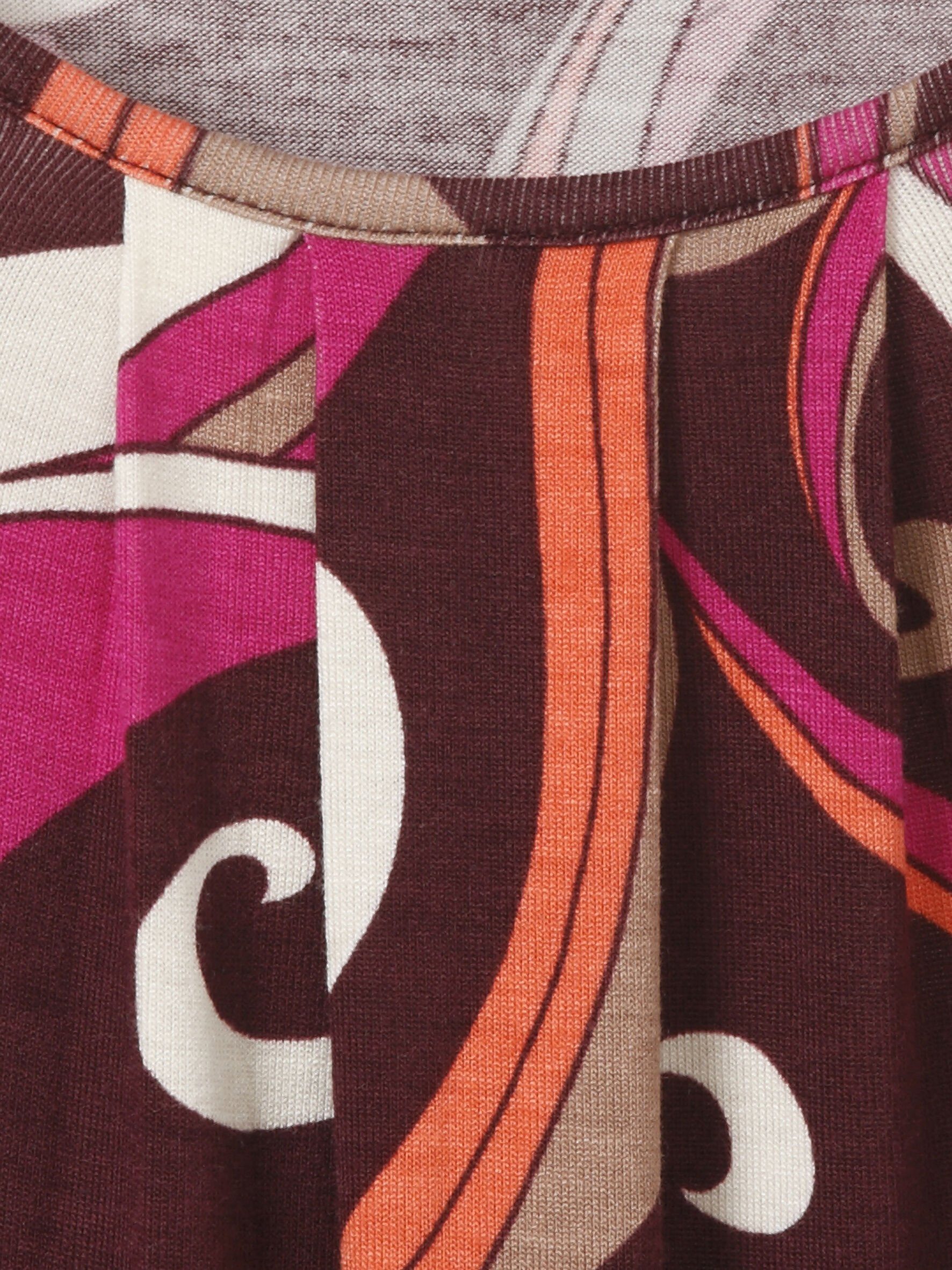 VIA APPIA Print-Shirt mit multicolor Alloverdruck bordeaux DUE