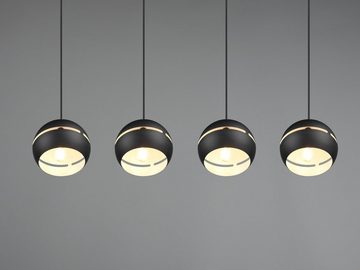 meineWunschleuchte LED Pendelleuchte, LED wechselbar, warmweiß, Balkenpendelleuchte hängend Lampe über-n Esstisch Schwarz Breite 105cm