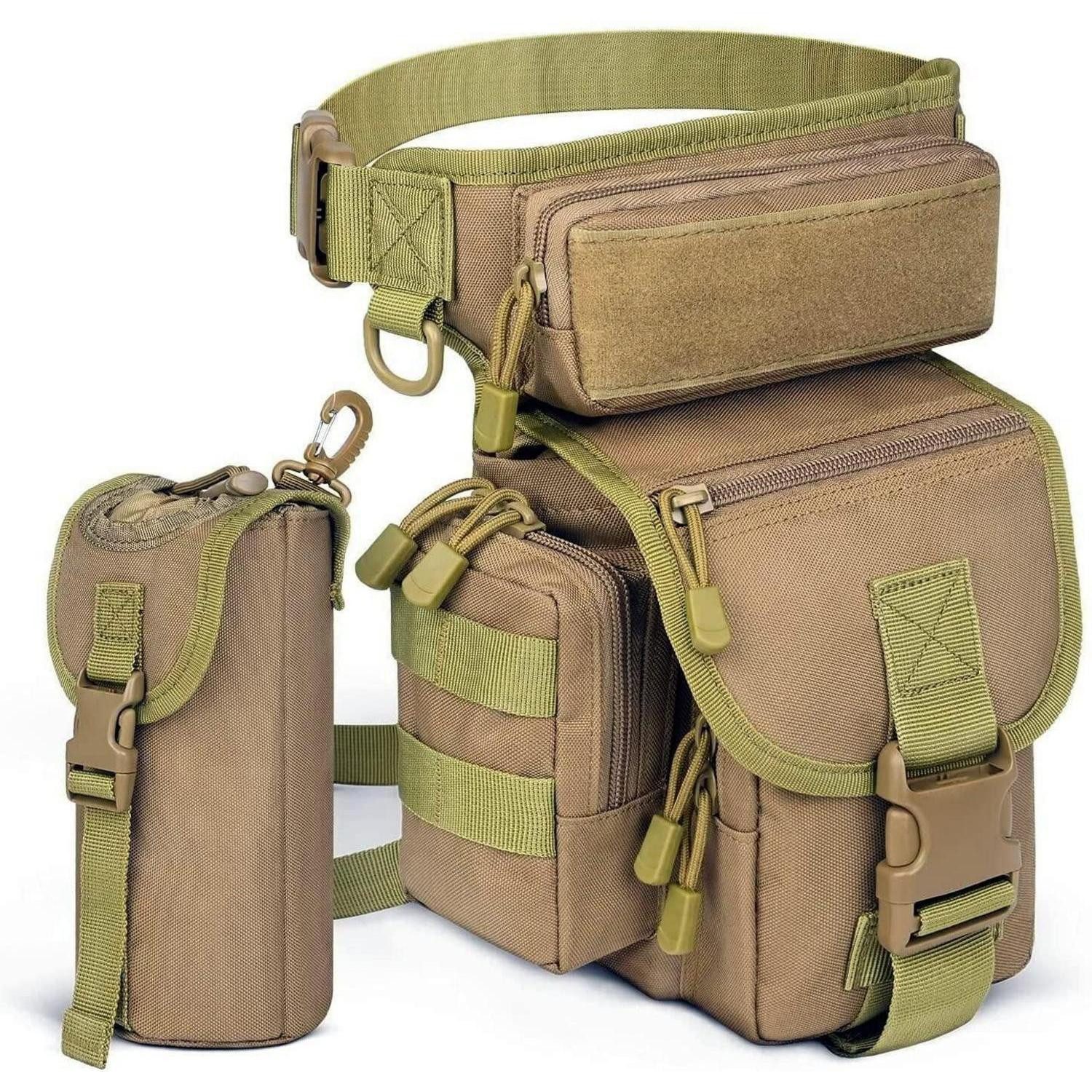 Beintasche Beintasche Taktisch Drop Molle Wasserdicht Militär Outdoor Khaki