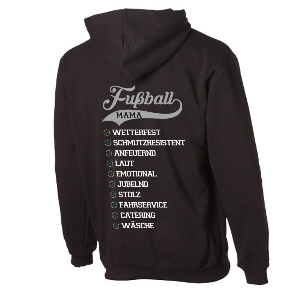 G-graphics Hoodie Eigenschaften einer Fussball-Mama mit trendigem Rückenprint mit Spruch