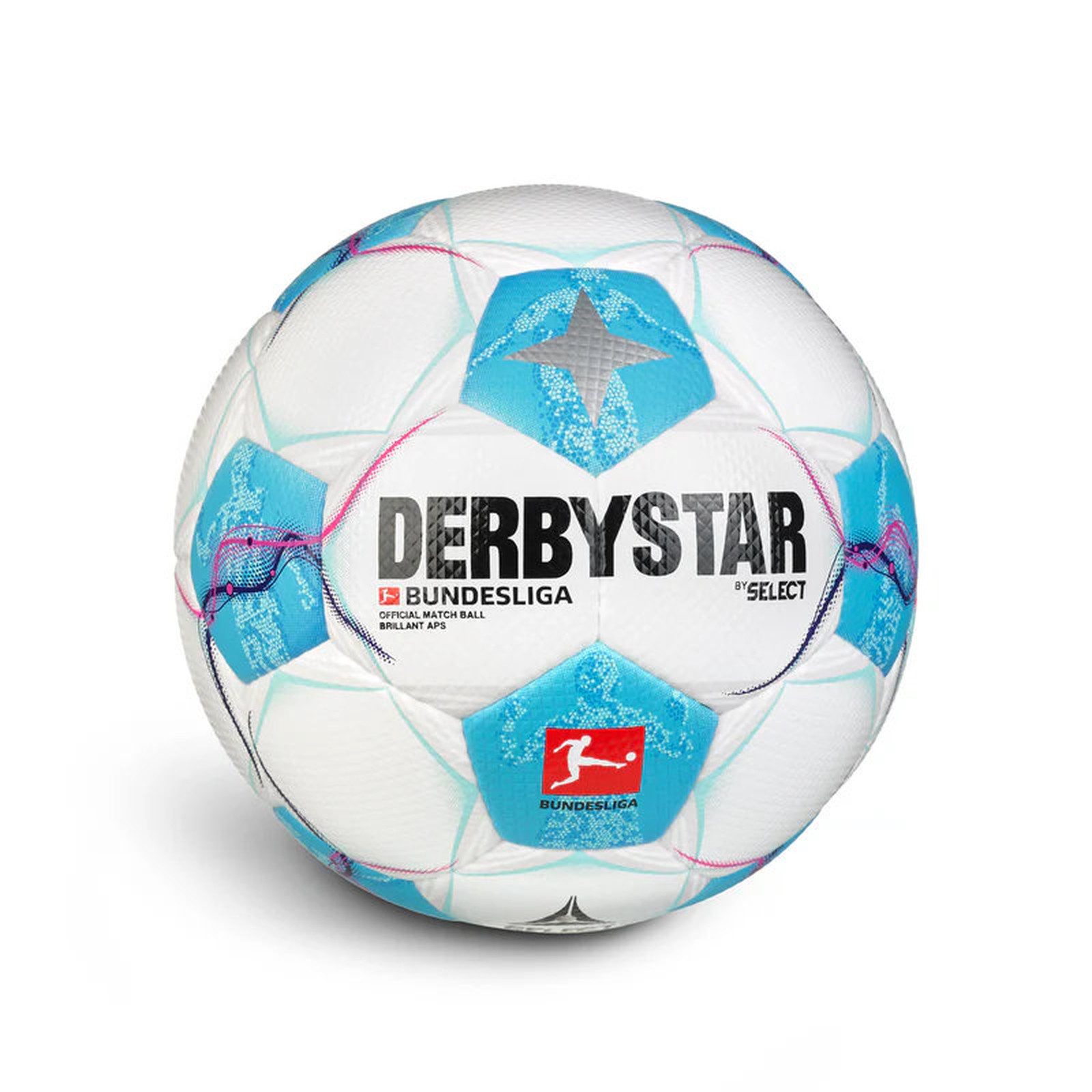 Fußball Derbystar Bundesliga Brillant APS v24 24/25 Weiß/Blau/Pink