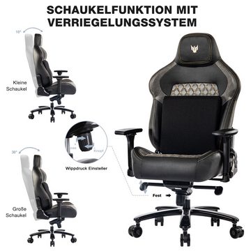 liebtech Gaming-Stuhl Gaming-Stuhl 200KG Haltbarkeit Bürostuhl (200KG Verstellbare Armlehne 4D Gamer-Stuhl), mit Lordosenstütze Executive-Stuhl Ergonomischer Schreibtischstuhl