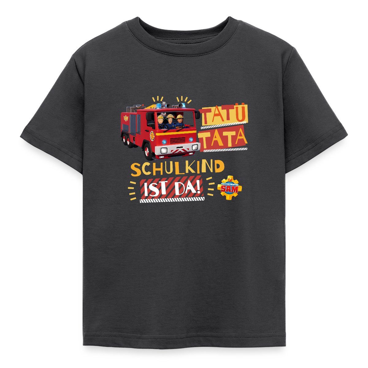 T-Shirt Feuerwehrmann Sam™ Tatü Tata Schulkind Ist Da Kinder T-Shirt