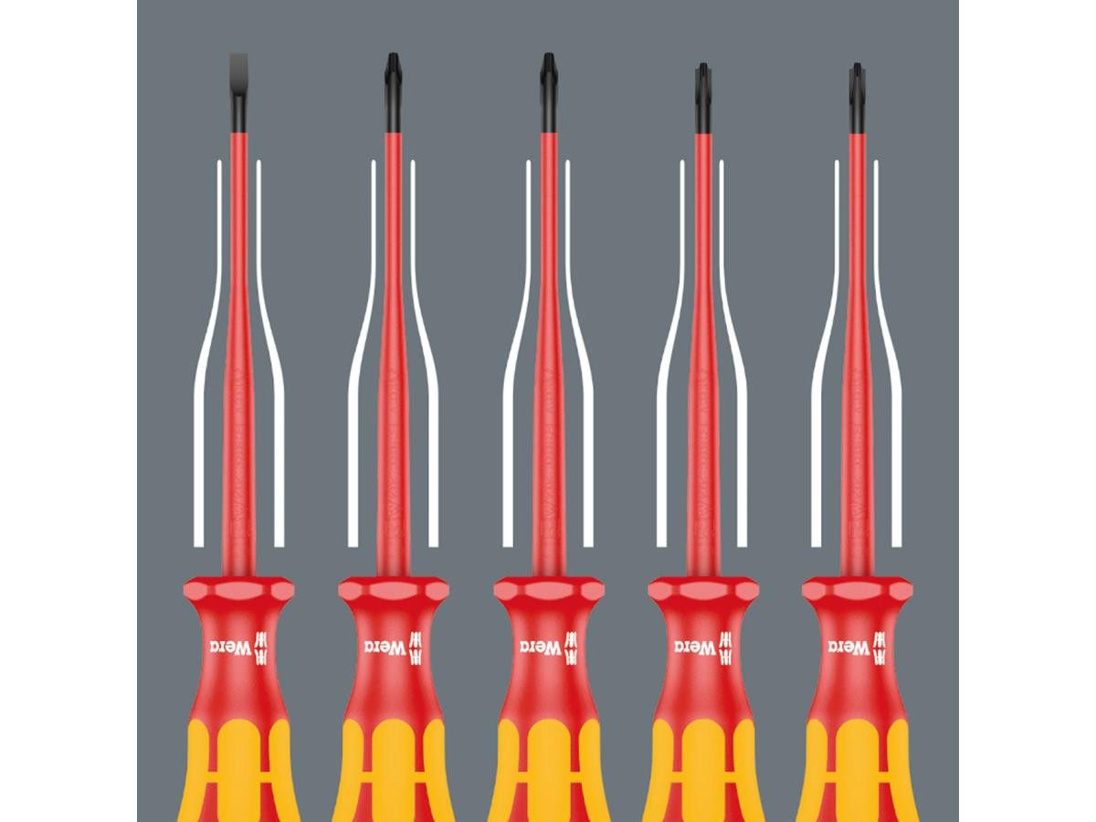 Wera Schraubendreher 9540 Kraftform XL, (Set, 17 St), inkl. Trinkflasche, mit Sechskantabrollschutz