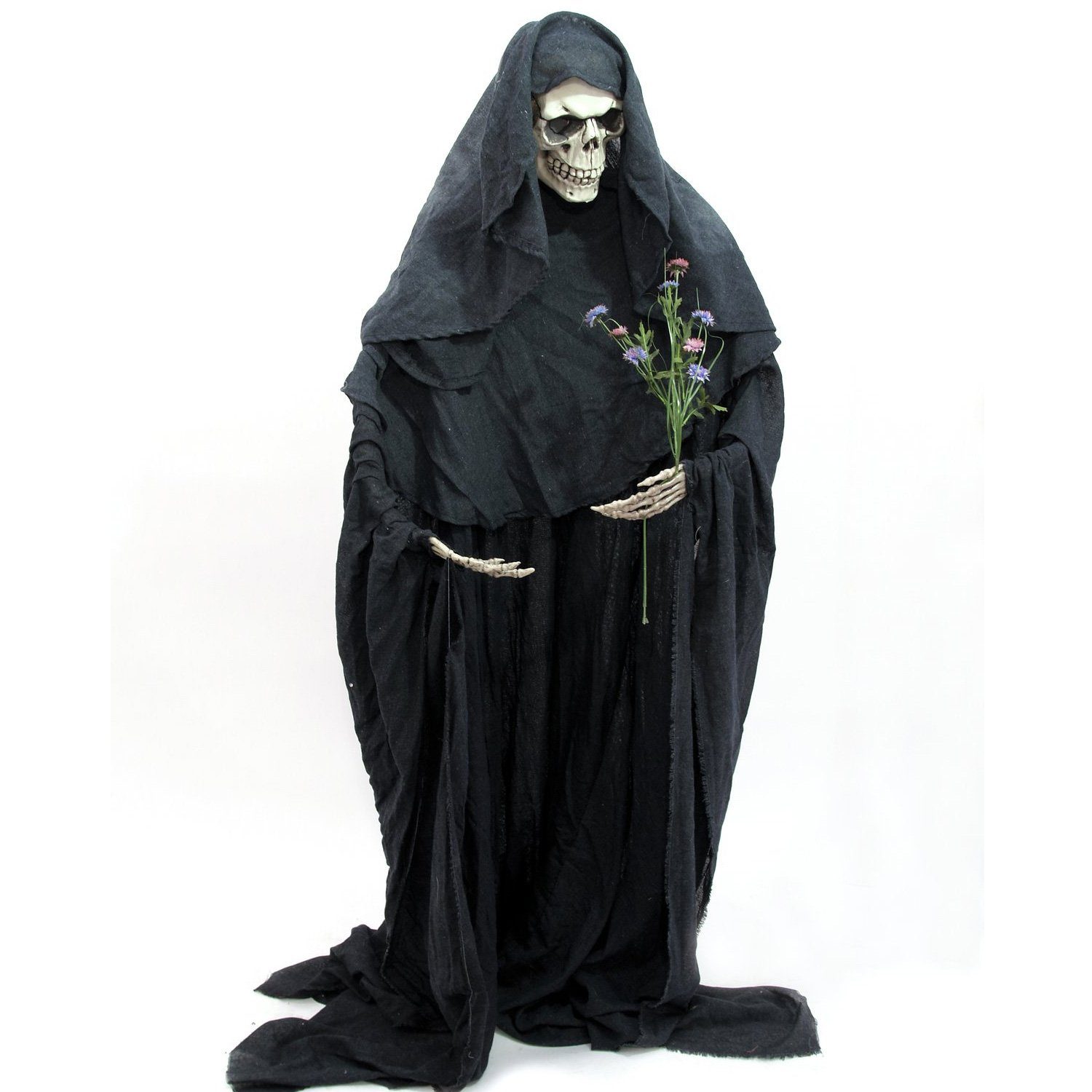 SATISFIRE Dekofigur Halloween Figur Skelett DER TOD formbar H: 160cm Grusel günstig online kaufen