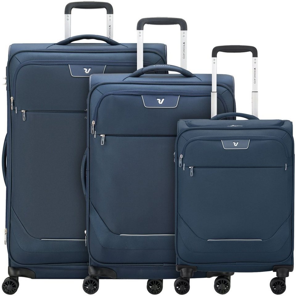 RONCATO Trolleyset Joy, 4 Rollen, (3-teilig, 3 tlg), Polyester