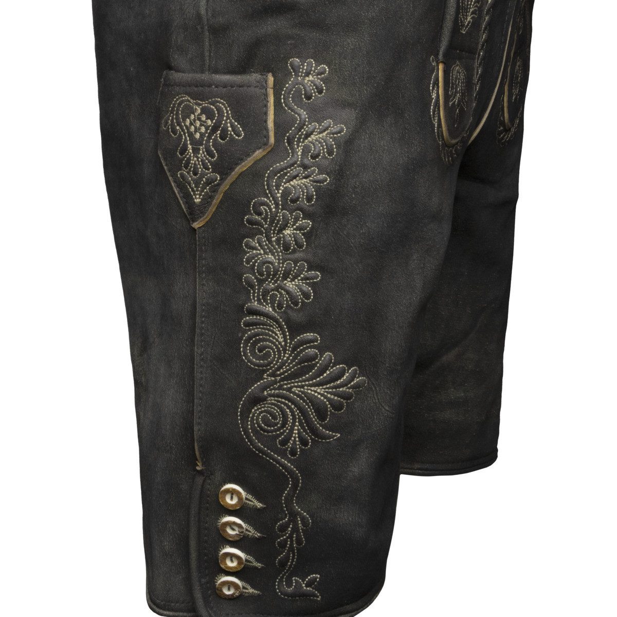 Stockerpoint Trachtenlederhose Bertram Herren (1-tlg) Trachtenlederhose, Trachtenhose, Bayerische Lederhose, Oktoberfest