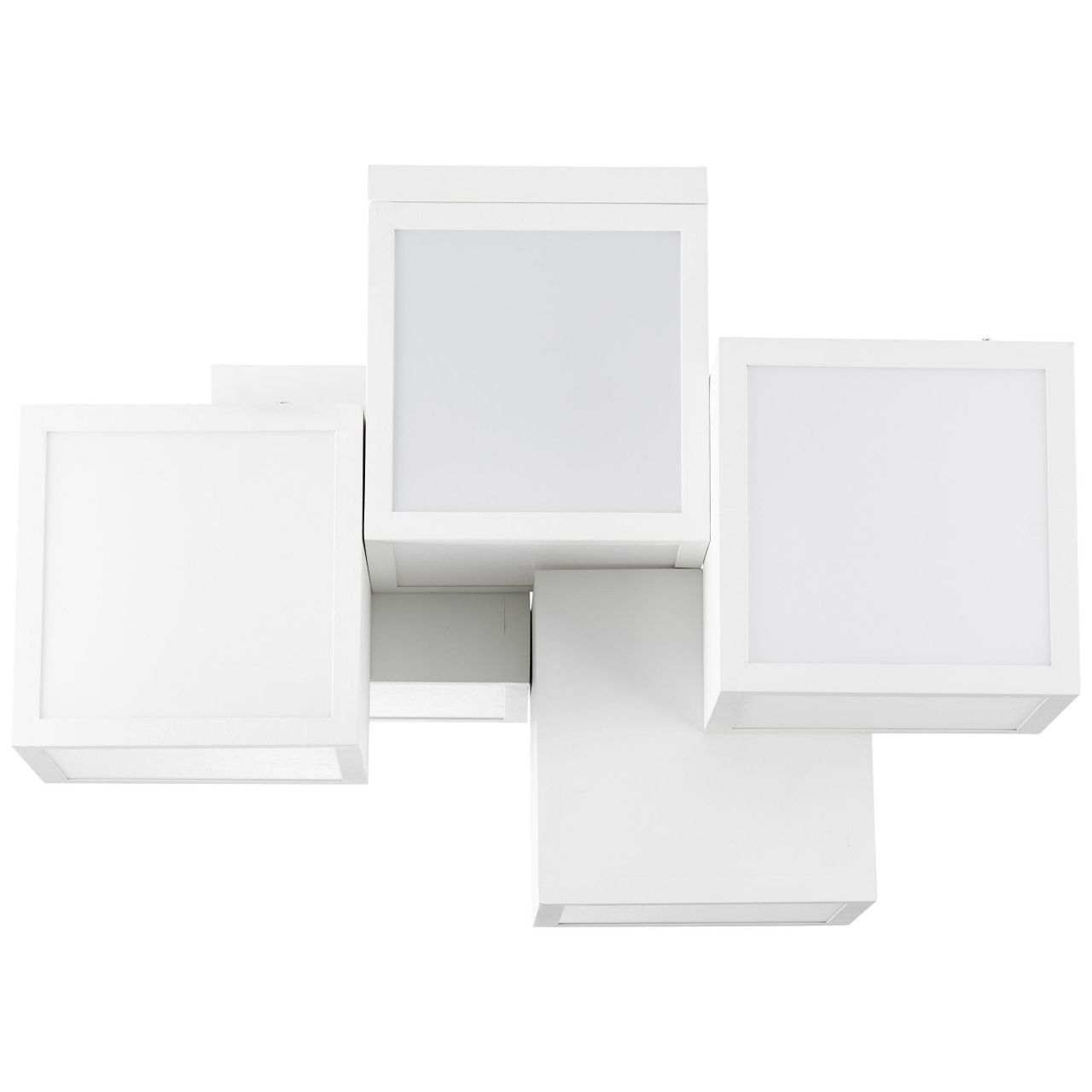 Cubix LED 5-flammig weiß, Metall/Kunststoff, Cubix, 1x Brilliant Lampe, Deckenleuchte Deckenleuchte, 3000K,