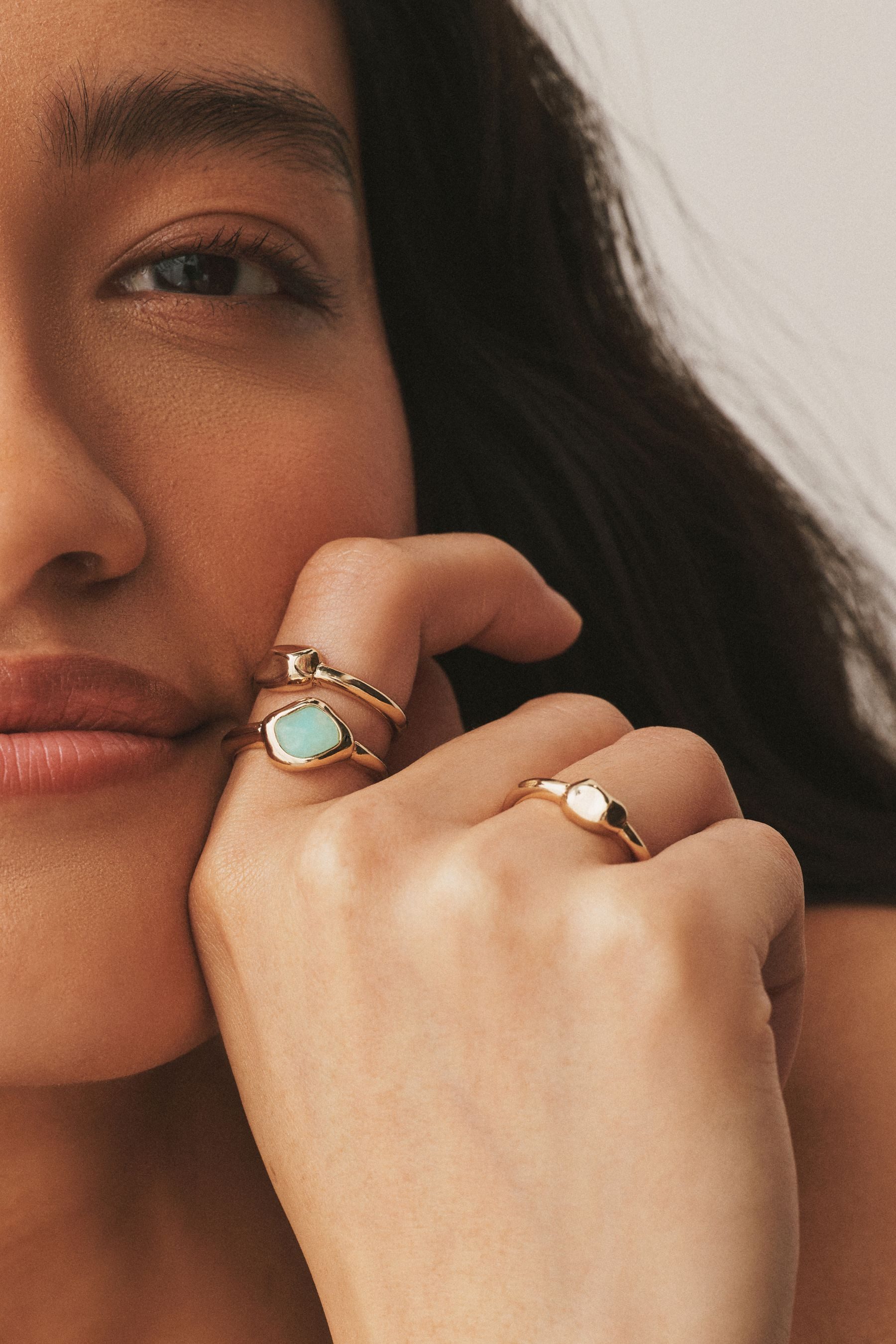 Next Fingerring Stein-Ringe, Set (1-tlg)