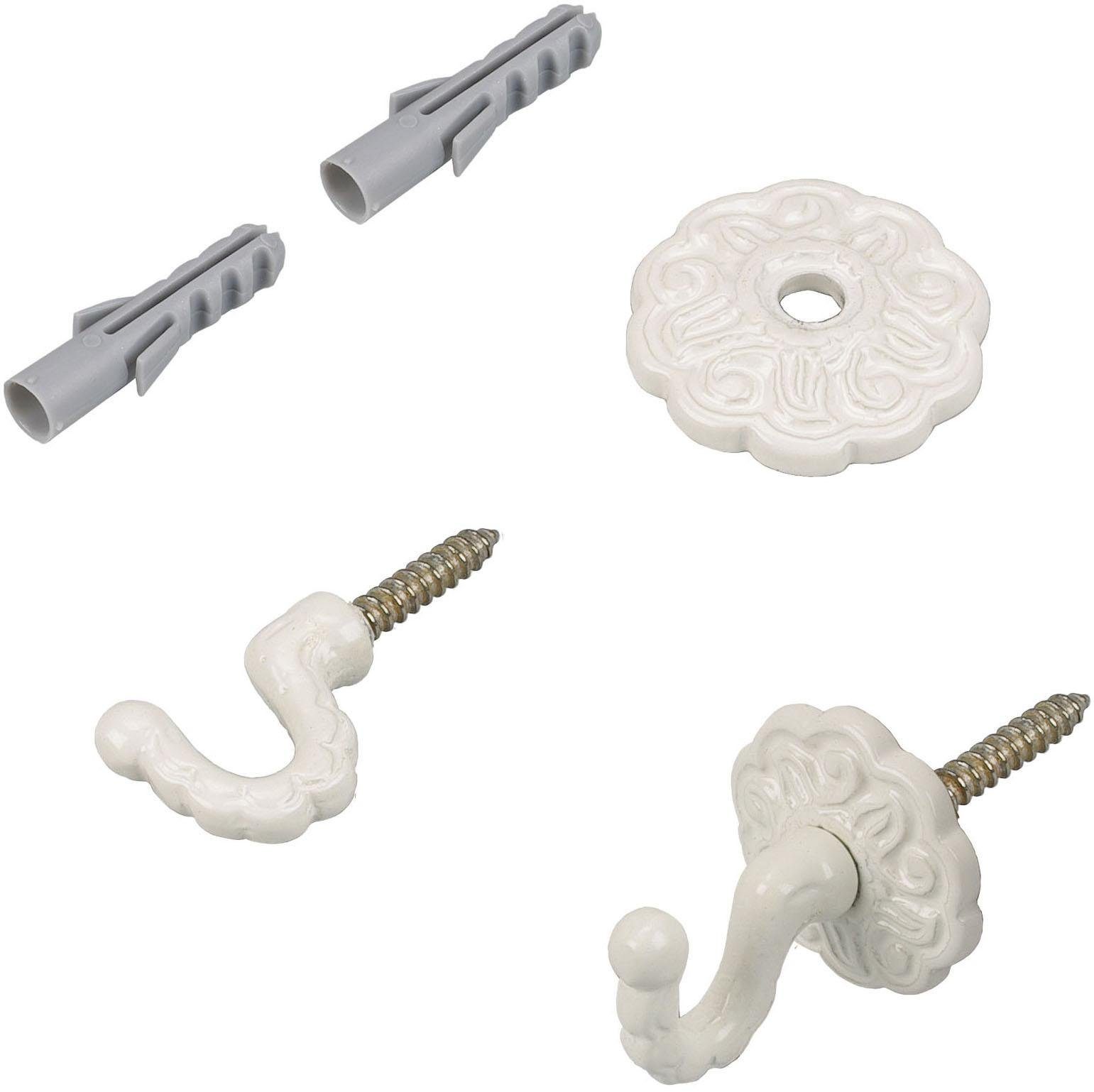 Liedeco Zierhaken, Gardinen, Vorhänge, (Set, 2-St), für Vorhänge