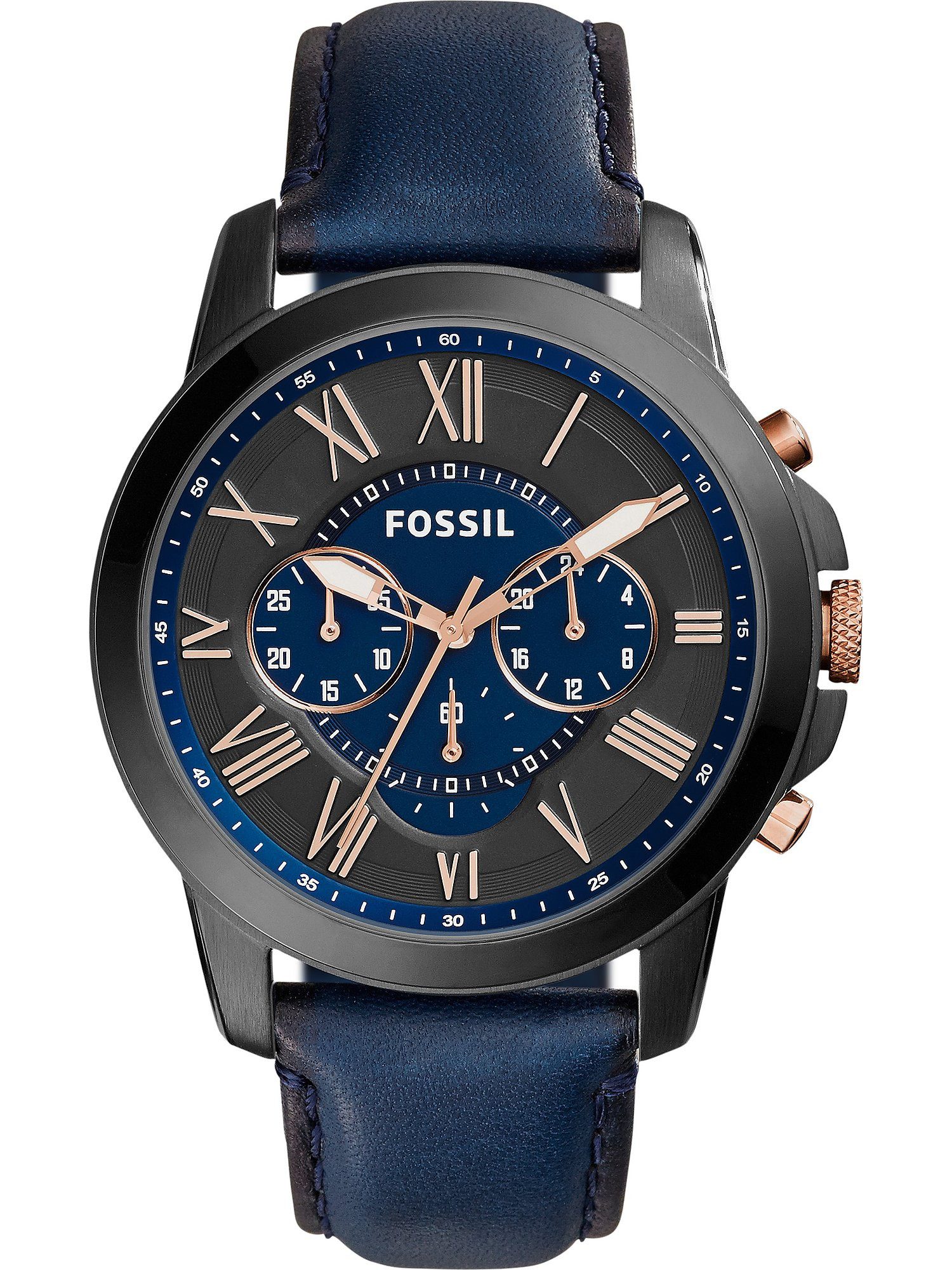 Fossil Chronograph Fossil Herren-Uhren Analog Quarz