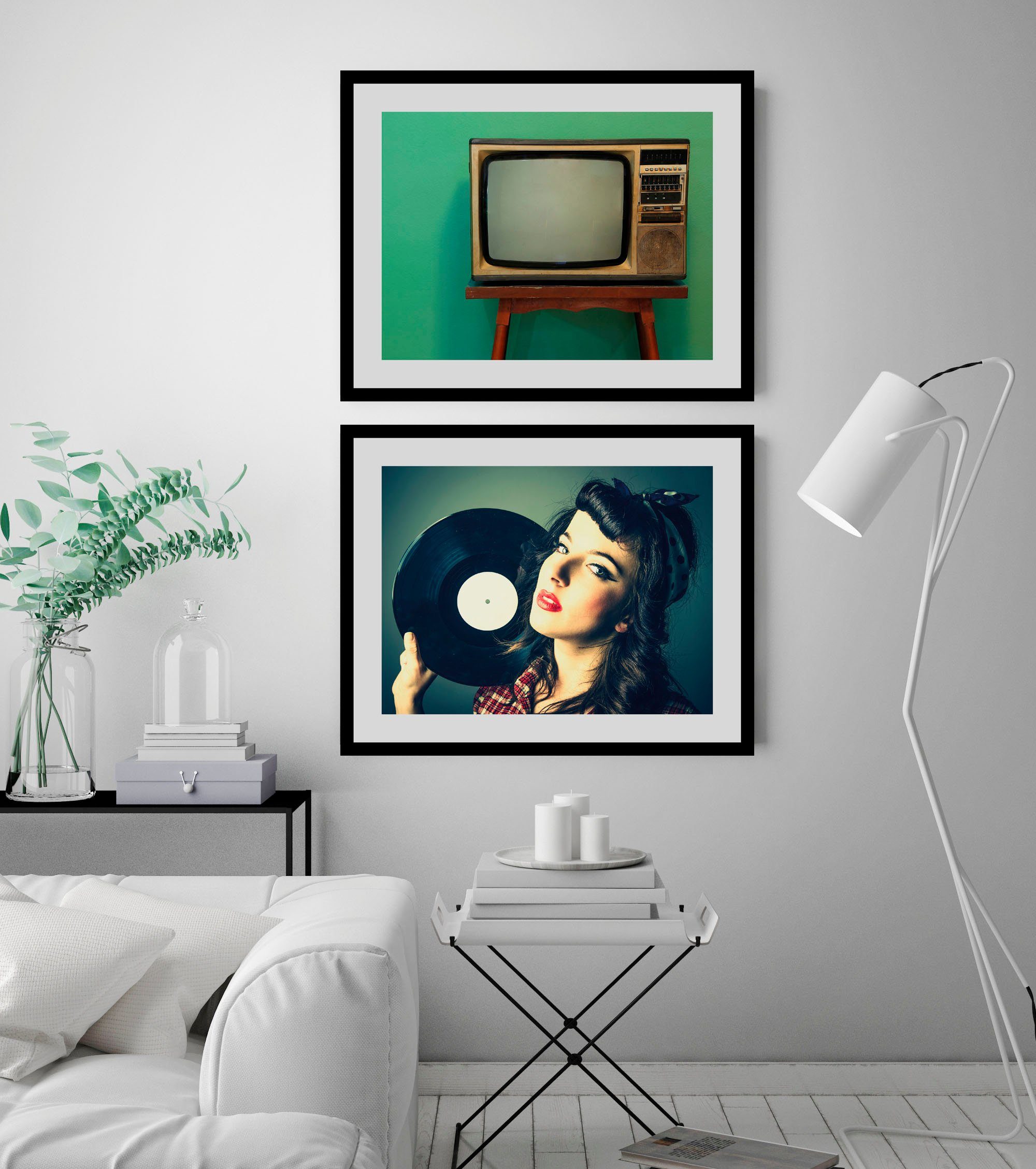 queence Bild Prime Time, Technik, historische Ereignisse (1 St), HD Premium Poster-Druck inkl. Holzrahmen