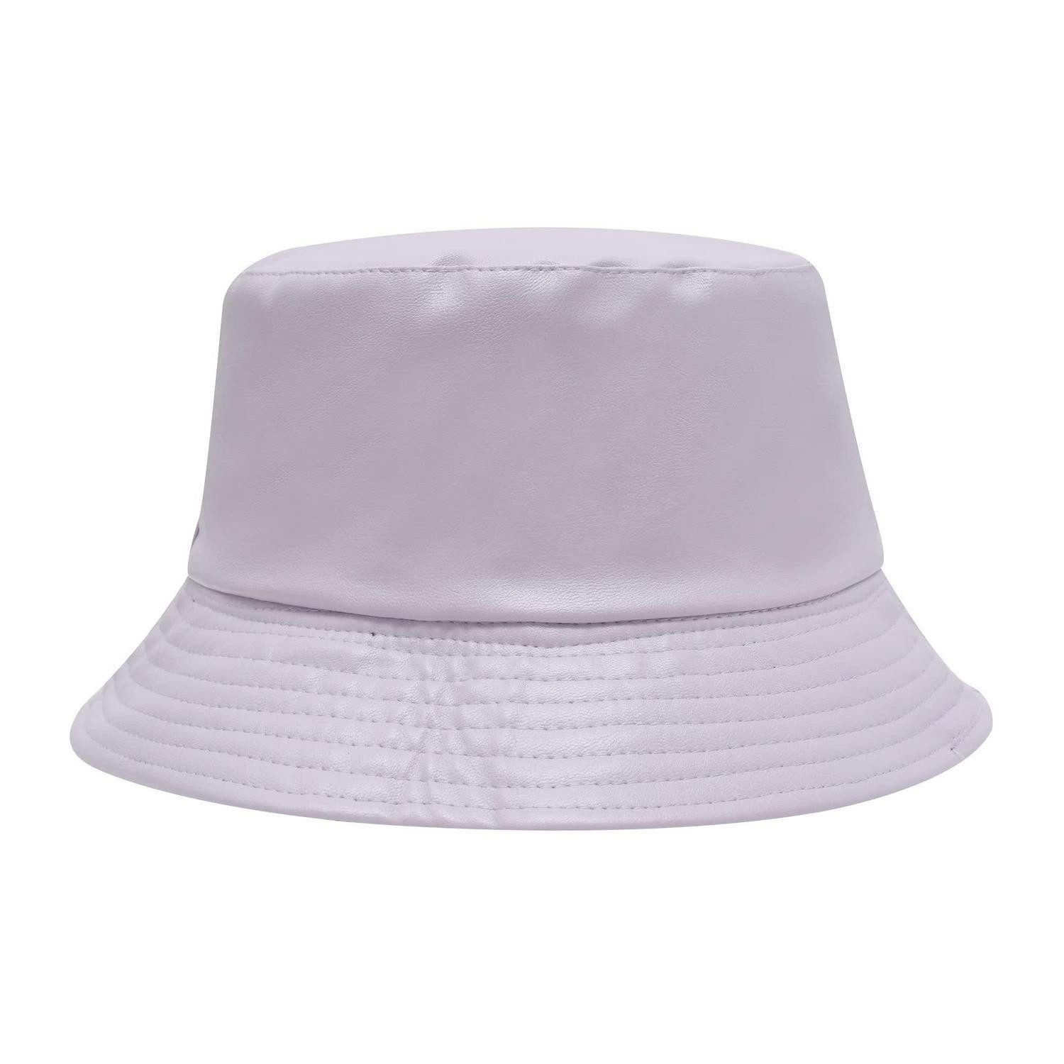 LuxusKollektion Regenhut Fischerhut Regenhut Unisex PU Leder Wasserdicht Einheitsgröße Lila