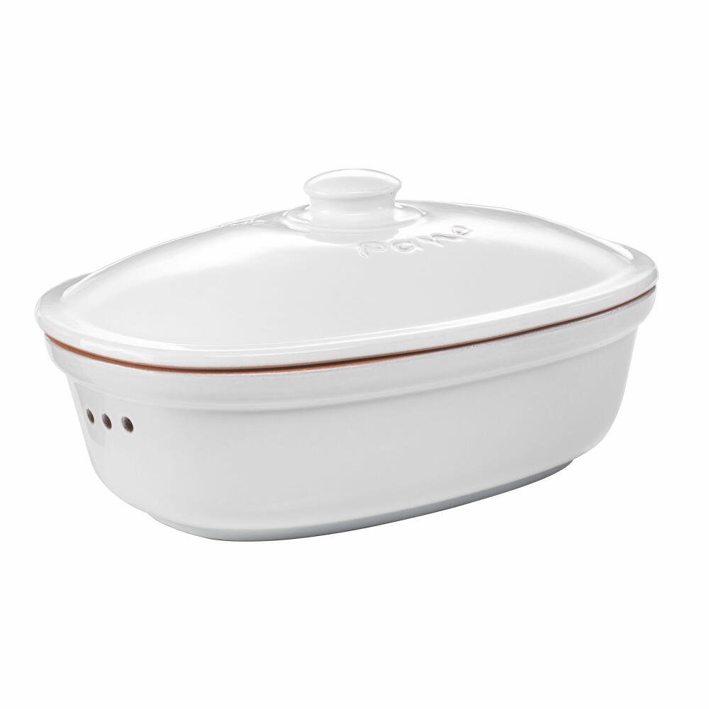 RÖMERTOPF Römertopf Oval MEDI Weiß 2.3 L, Ton