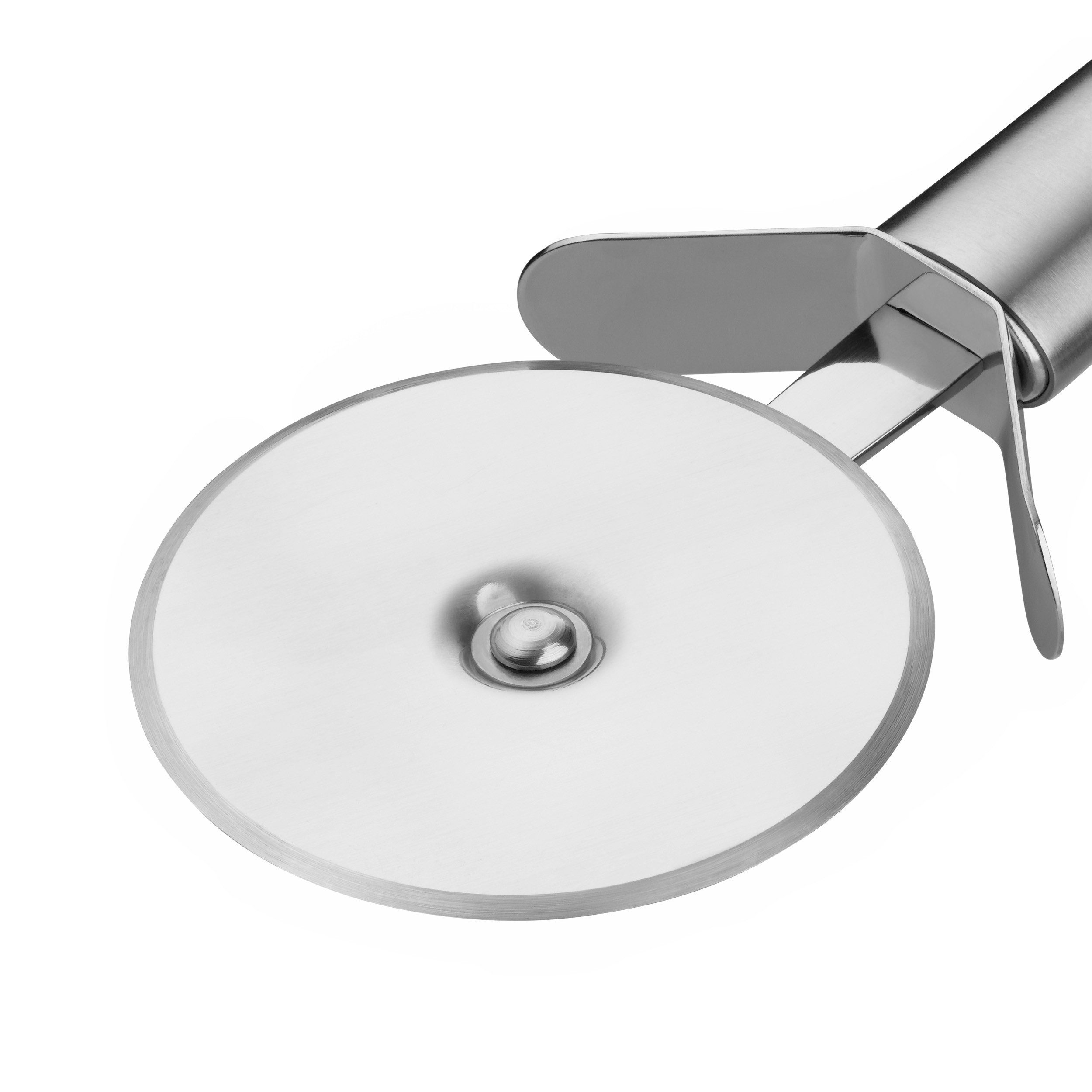Silit Pizzaschneider Classic Line, Pizzaschneider 22 cm, scharfes Schneidrad, Fingerschutz, Edelstahl