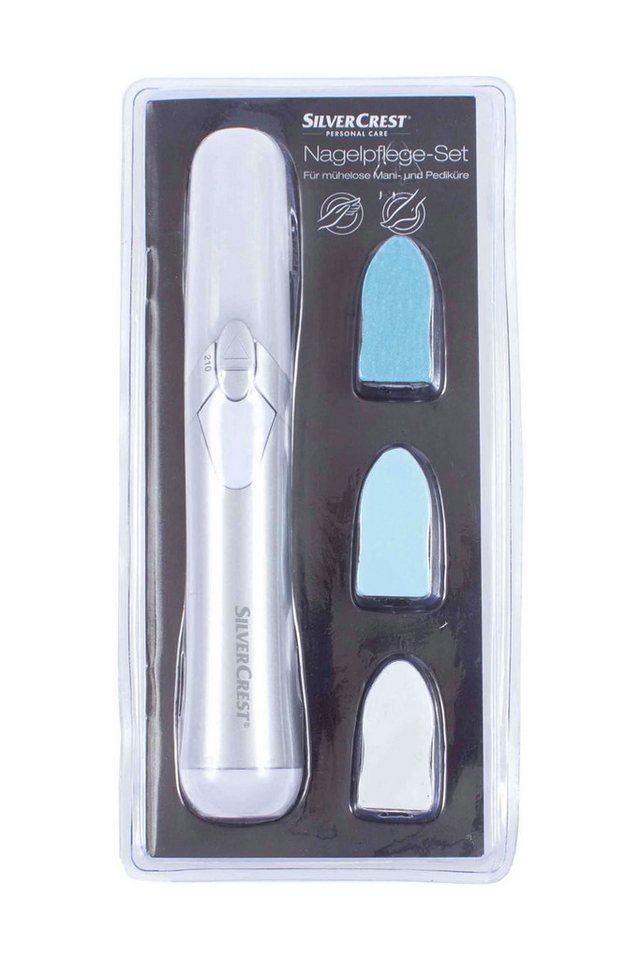 SilverCrest Maniküre-Pediküre-Set Elektrisches Nagelpflege Set einfache leichte Maniküre Pediküre, 5-tlg., Komplettes Maniküre- und Pediküreset für Hände und Füße, Leichte & mühelose Maniküre & Pediküre