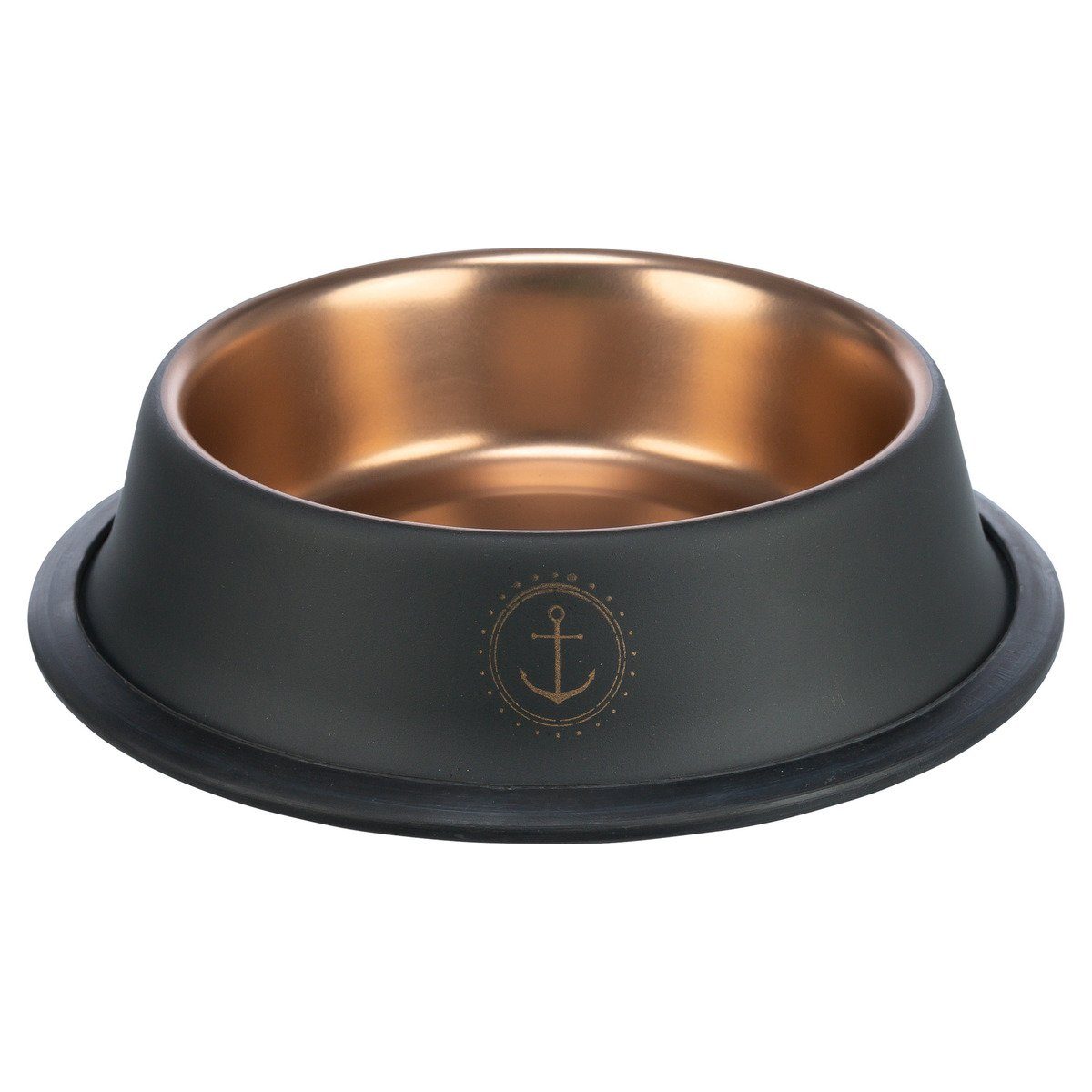 Futternapf BE NORDIC Edelstahlnapf schwarz/bronze für Katzen
